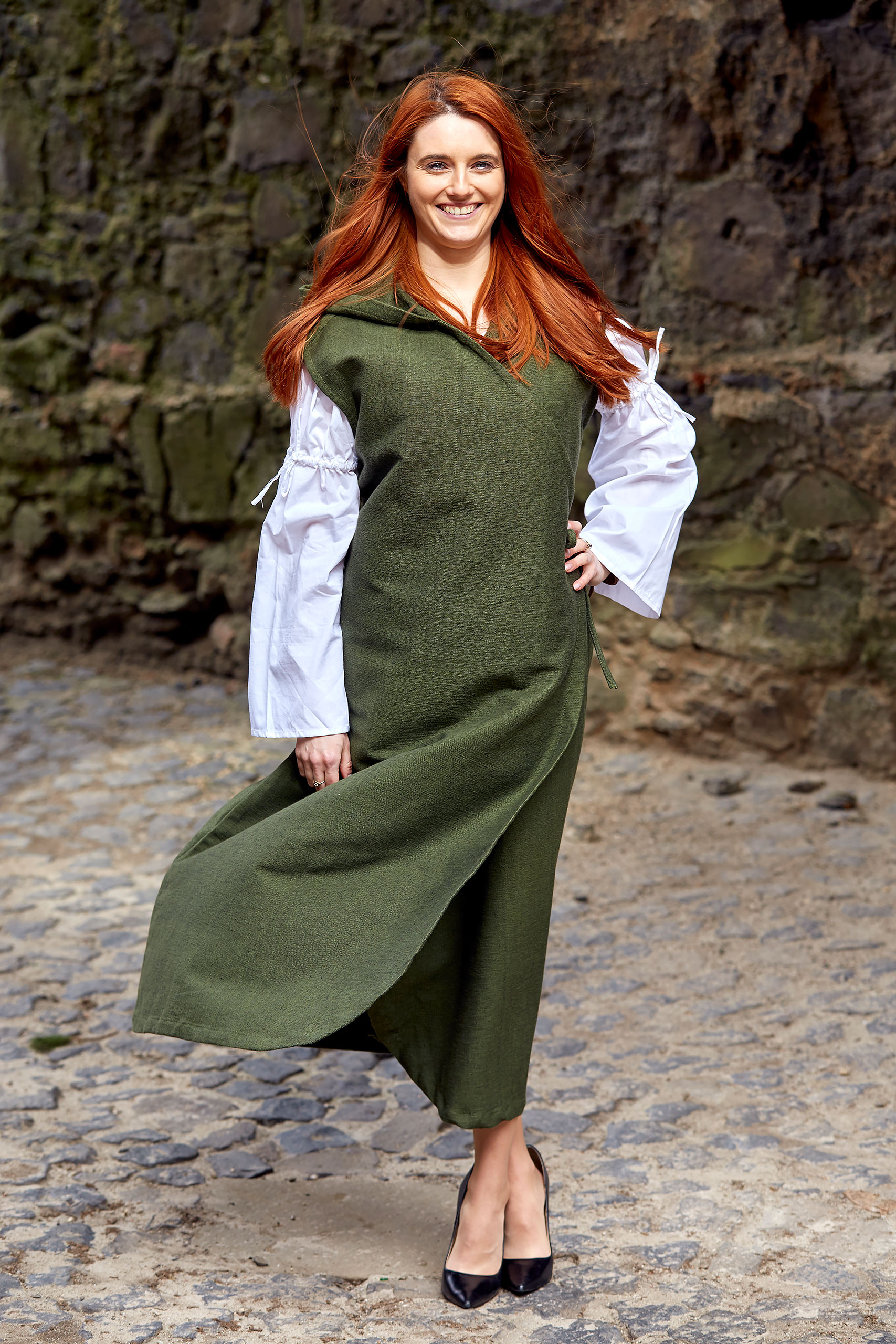 Medieval Wrap Dress Gerlin Green