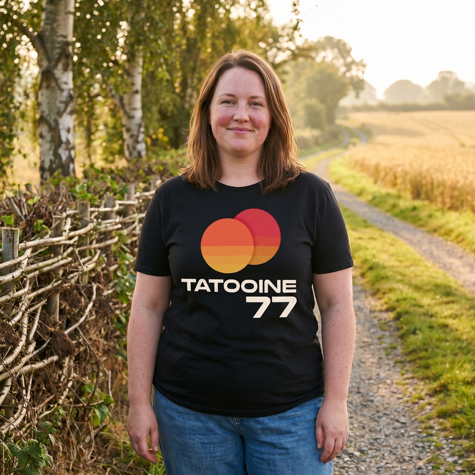 Star Wars - Tatooine 77 Zwart T-Shirt