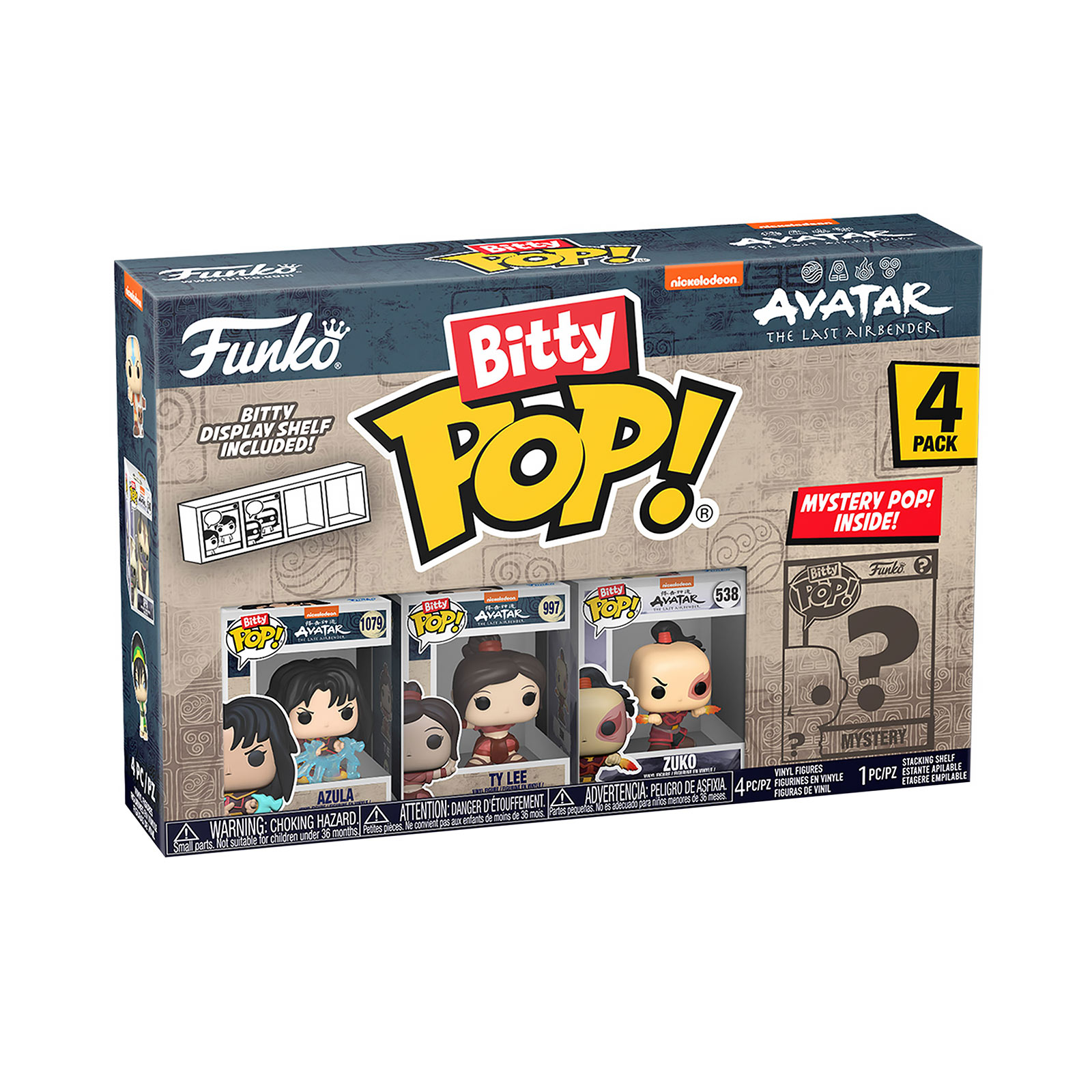 Avatar The Last Airbender - Funko Bitty Pop Set de Figuras de 4 piezas Serie 2