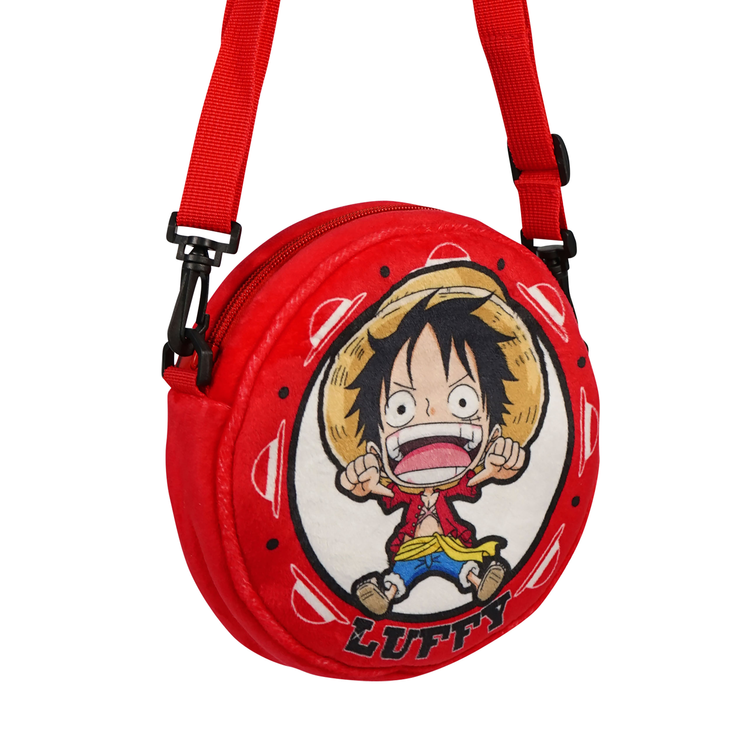 One Piece - Sac à bandoulière en peluche Luffy rouge