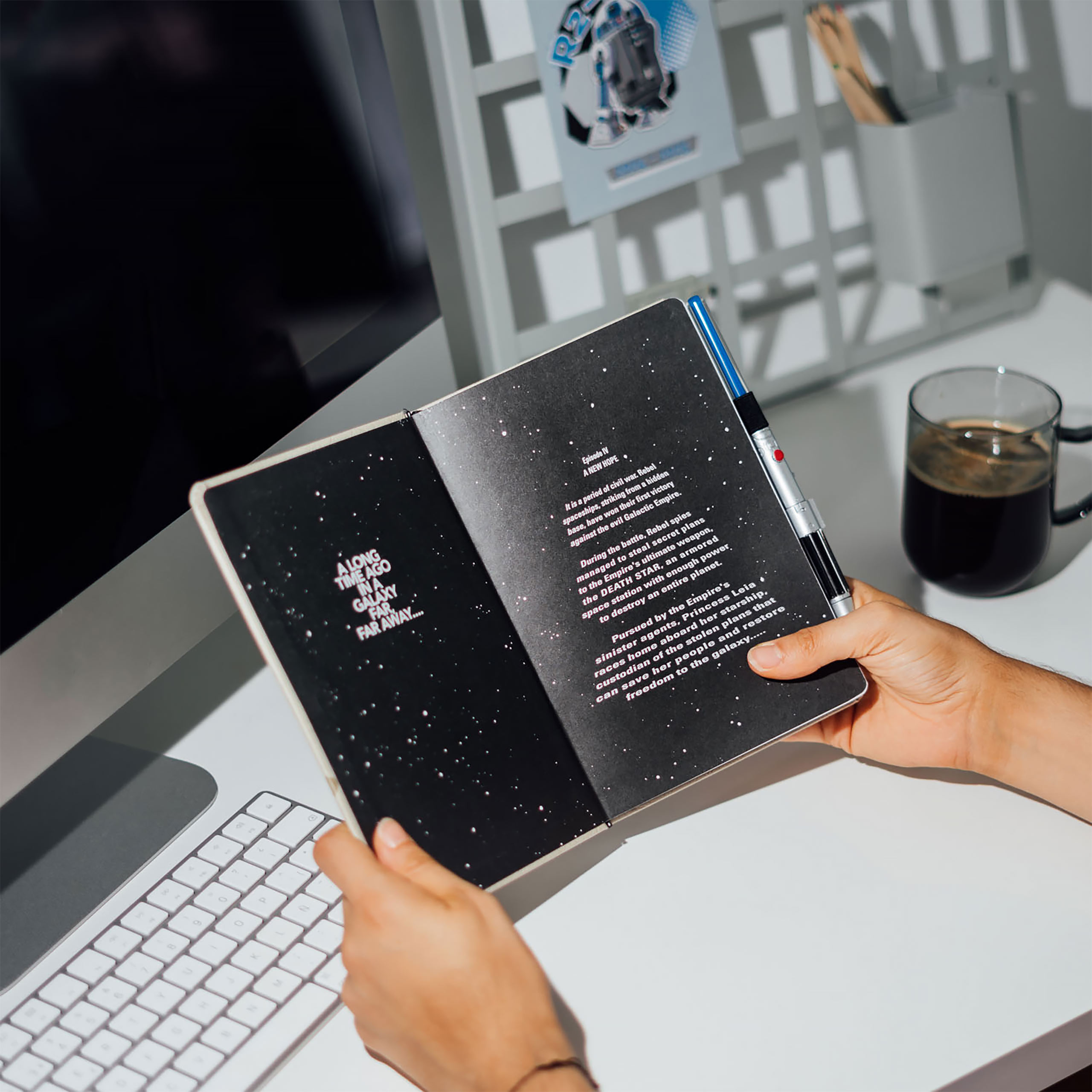 Star Wars - Luke Skywalker Notizbuch mit Lichtschwert Stift