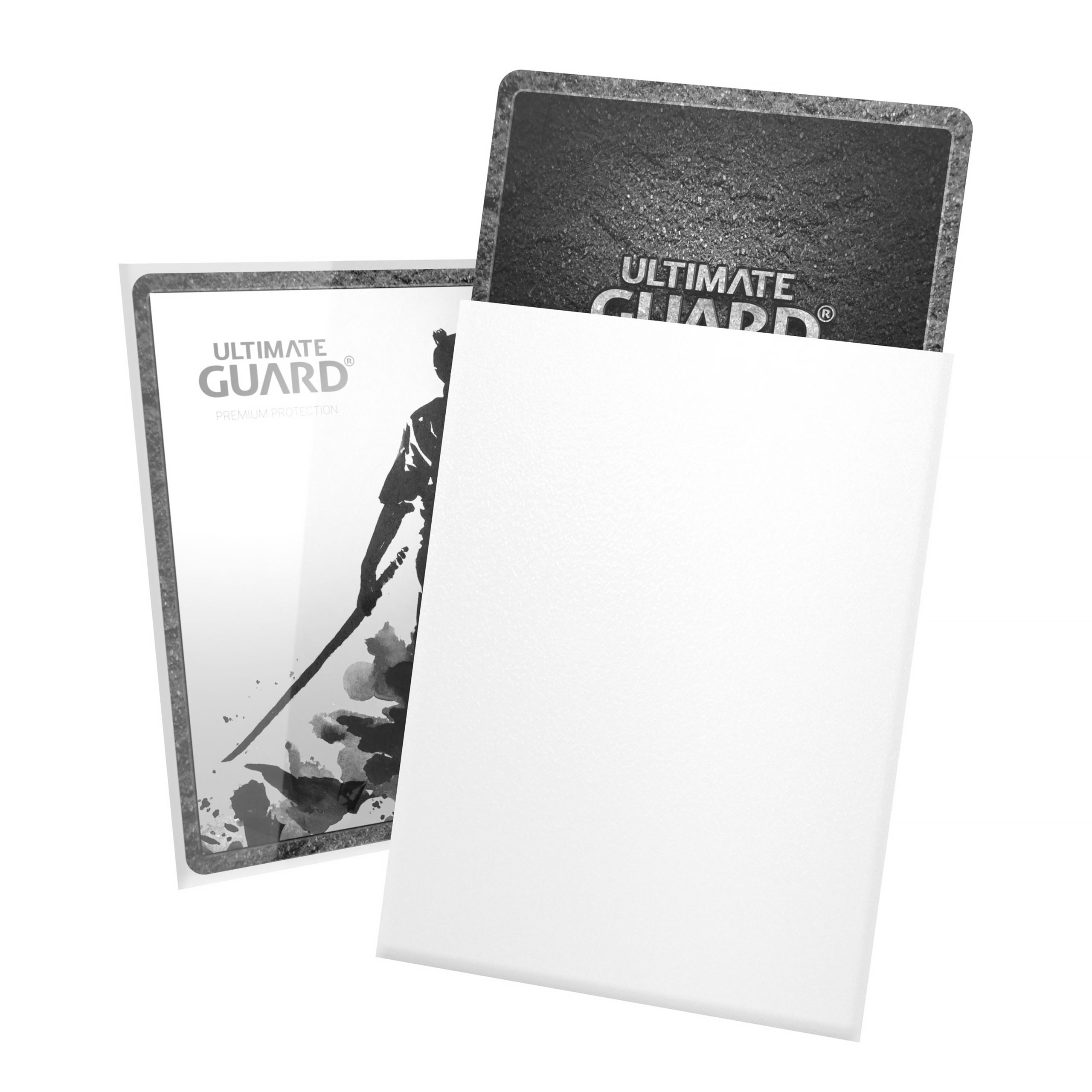 Katana Card Sleeves White 100-Pack Ultimate Guard for TCG Standard Size