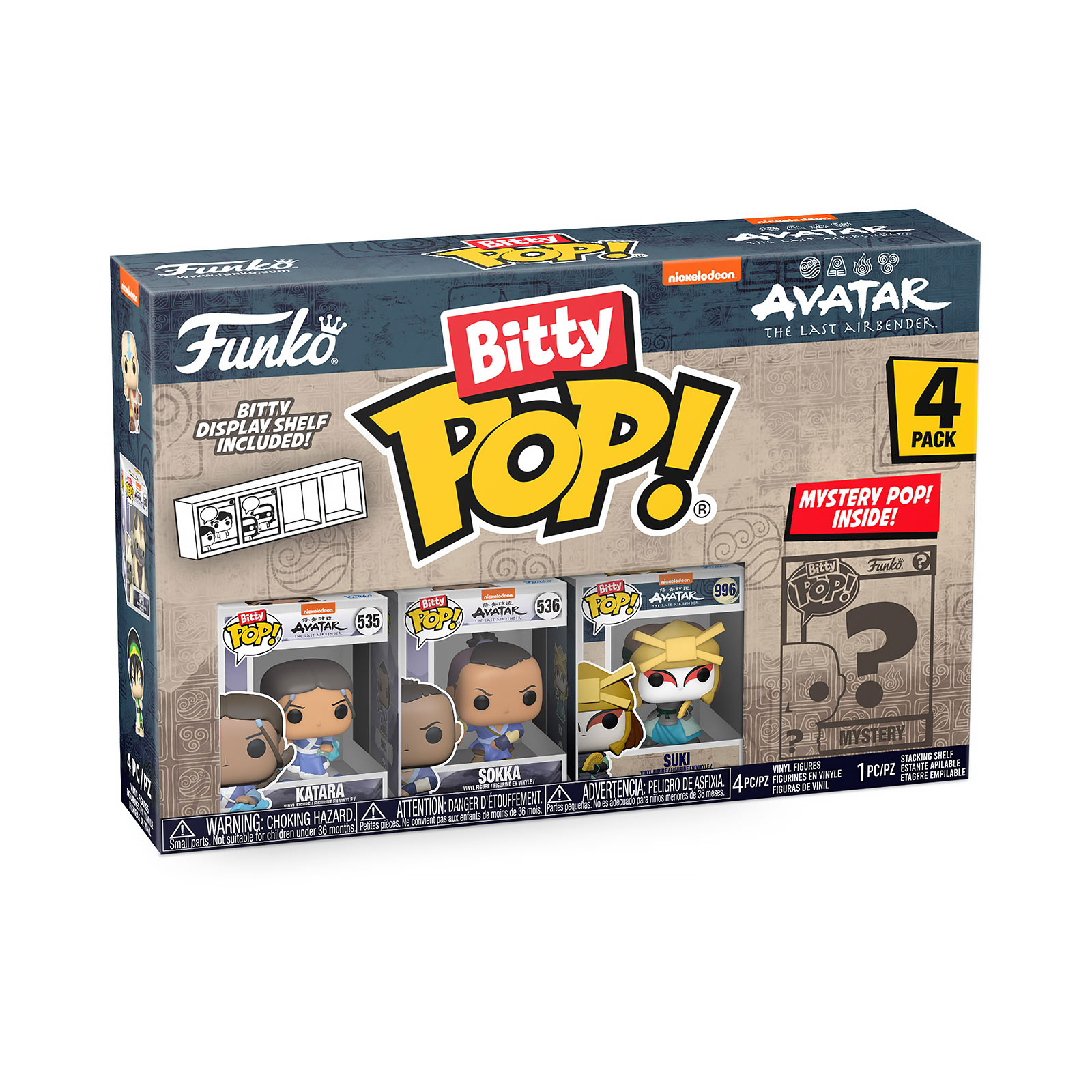 Avatar The Last Airbender - Funko Bitty Pop 4er Figuren Set Serie 4