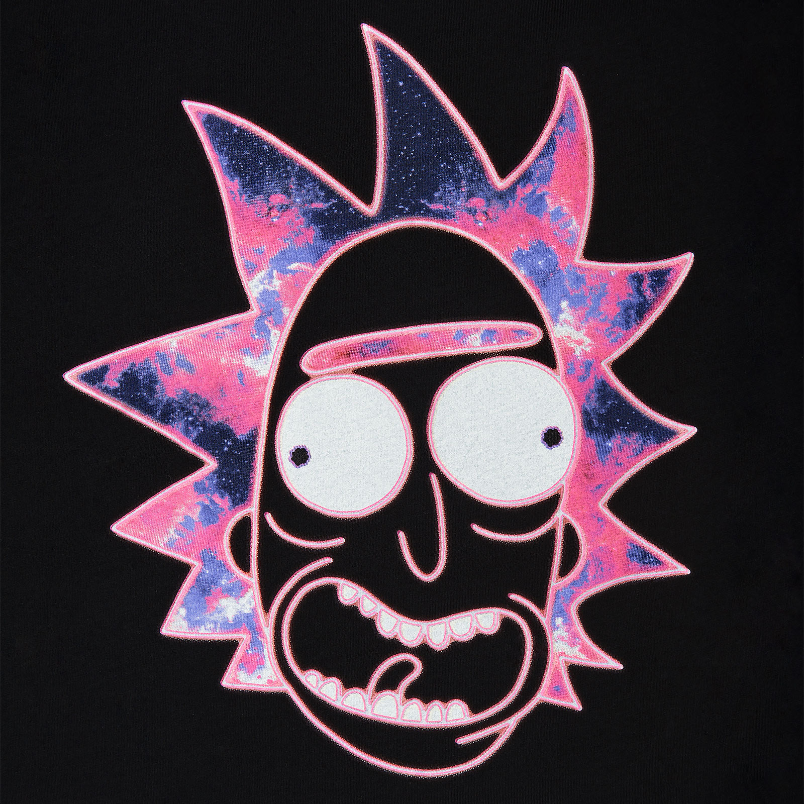 Rick and Morty - Neon Rick Glow in the Dark T-Shirt schwarz