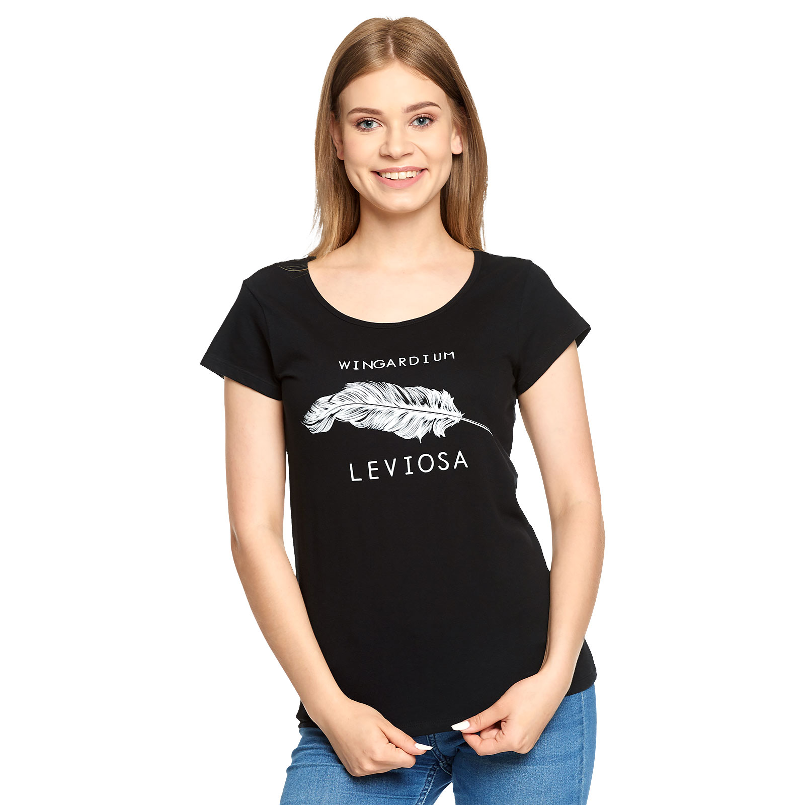 Harry Potter - Wingardium Leviosa T-Shirt Damen schwarz