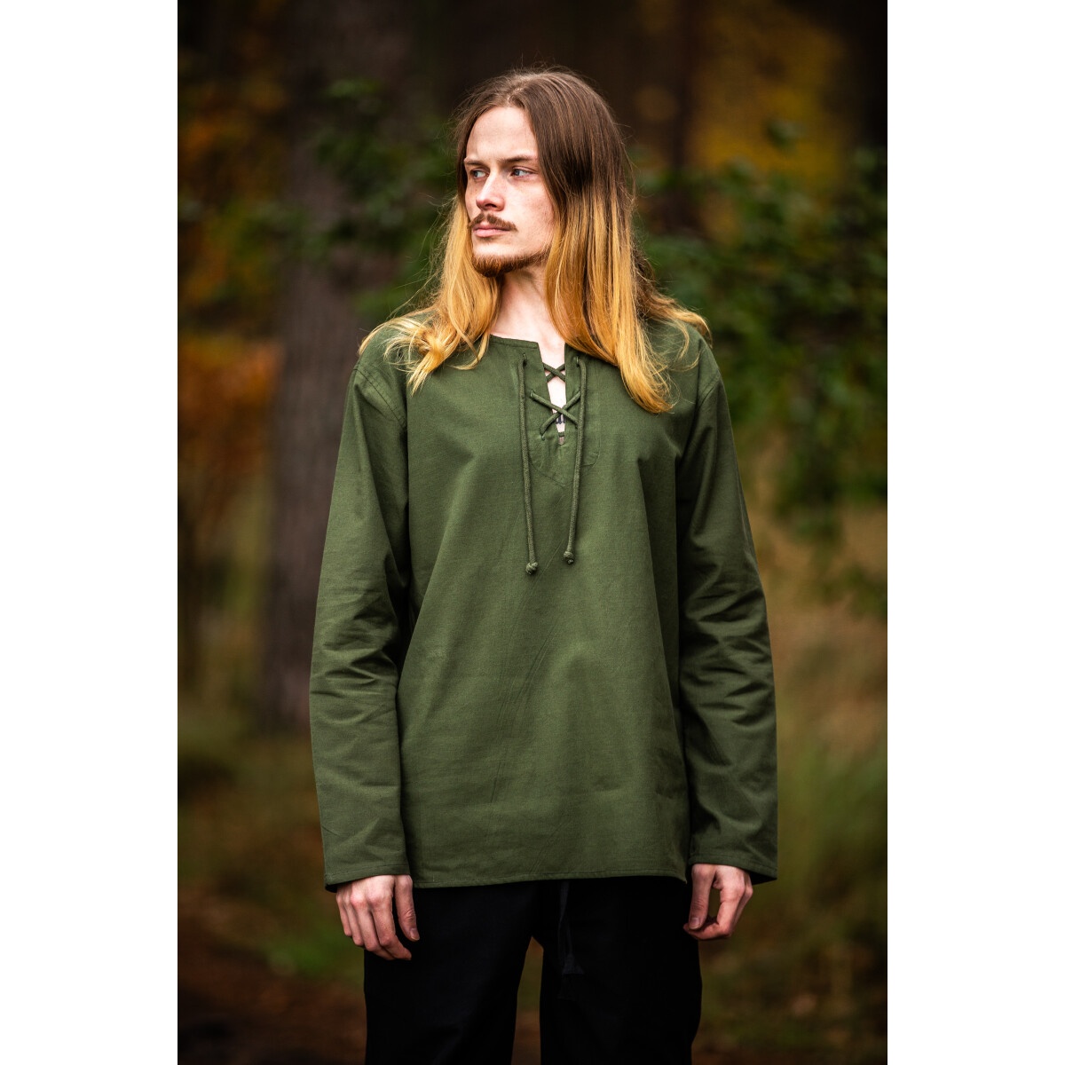 Camisa medieval Otto verde