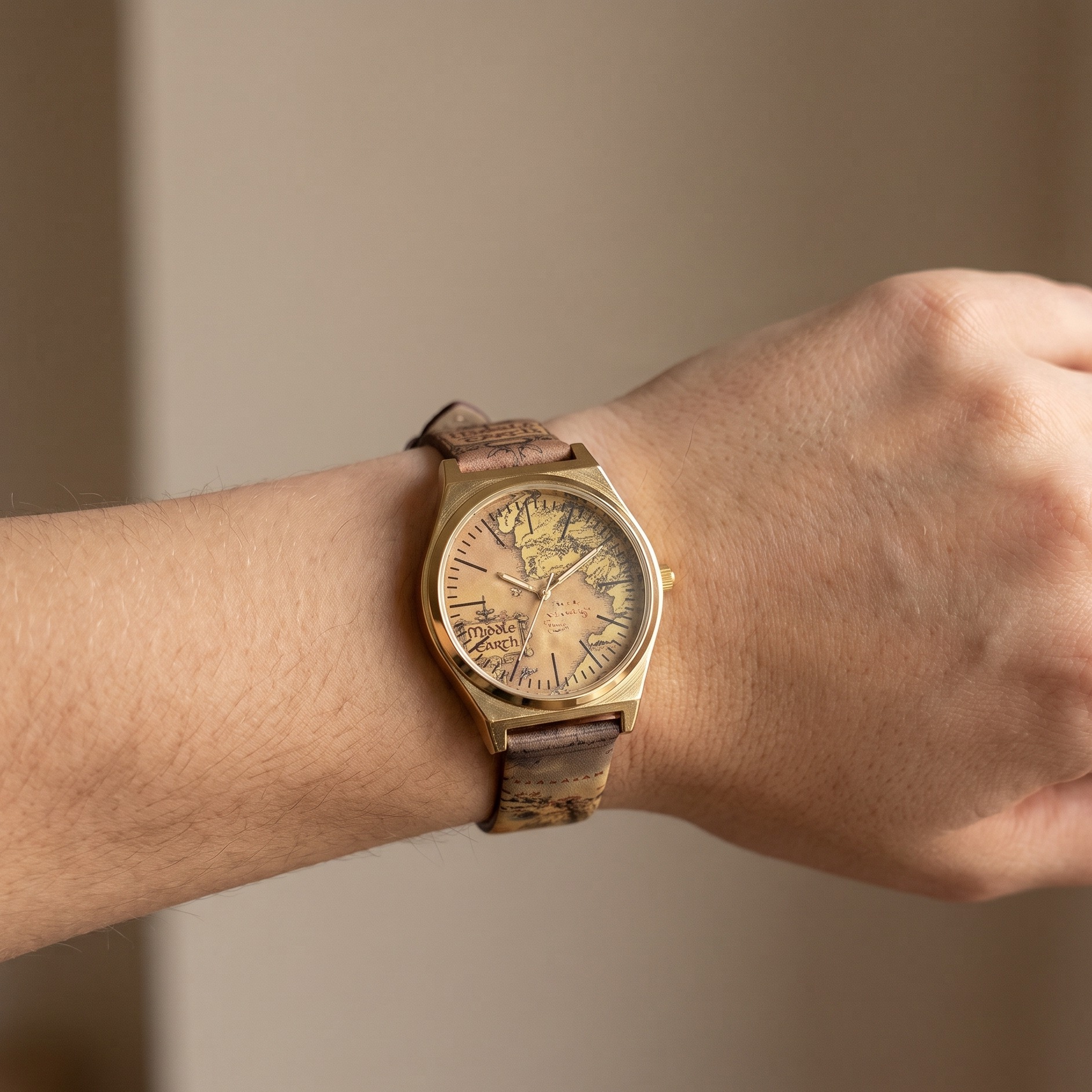 El Señor de los Anillos - Reloj de Pulsera Mapa de la Tierra Media