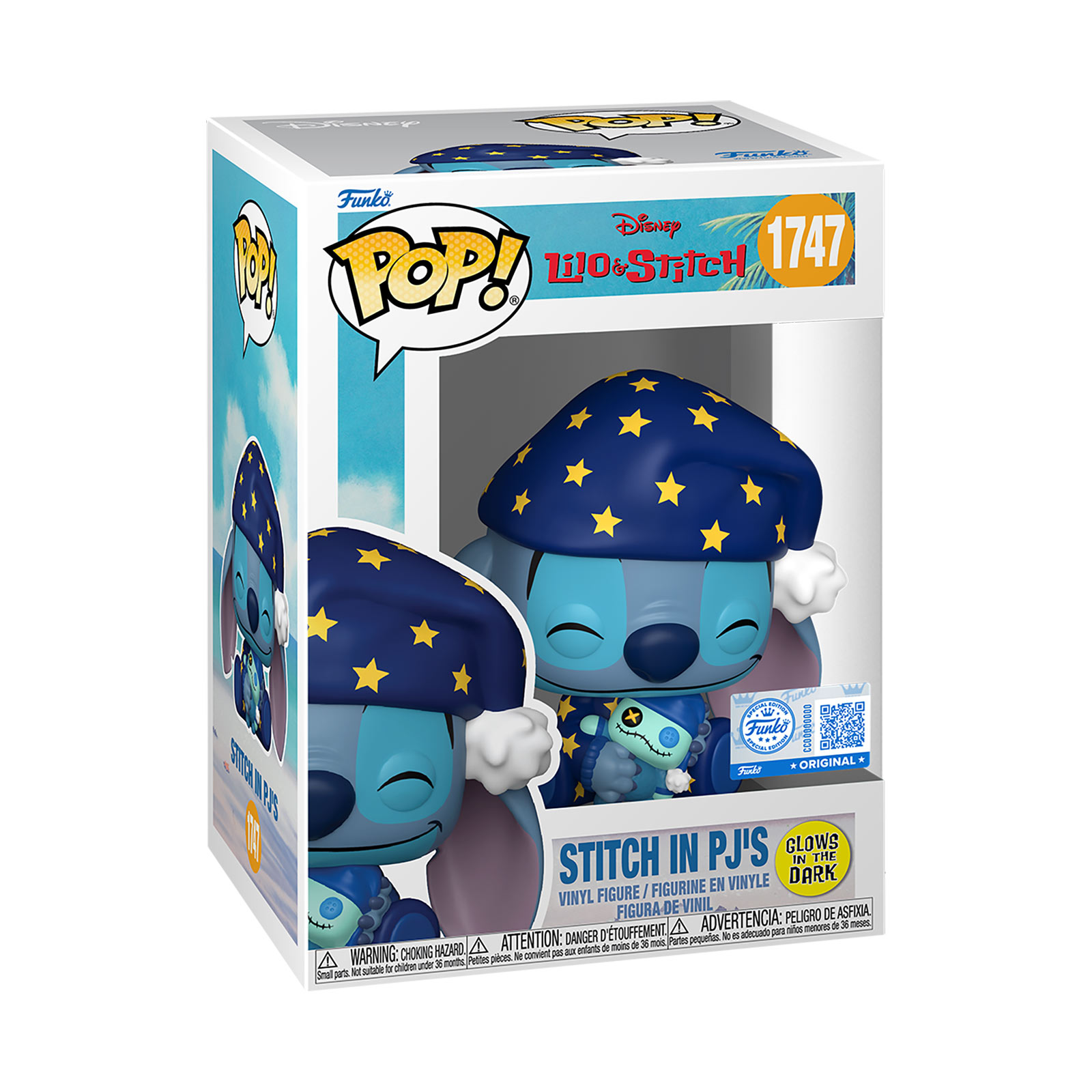 Stitch Starry Glow in the Dark Funko Pop figuur - Lilo & Stitch