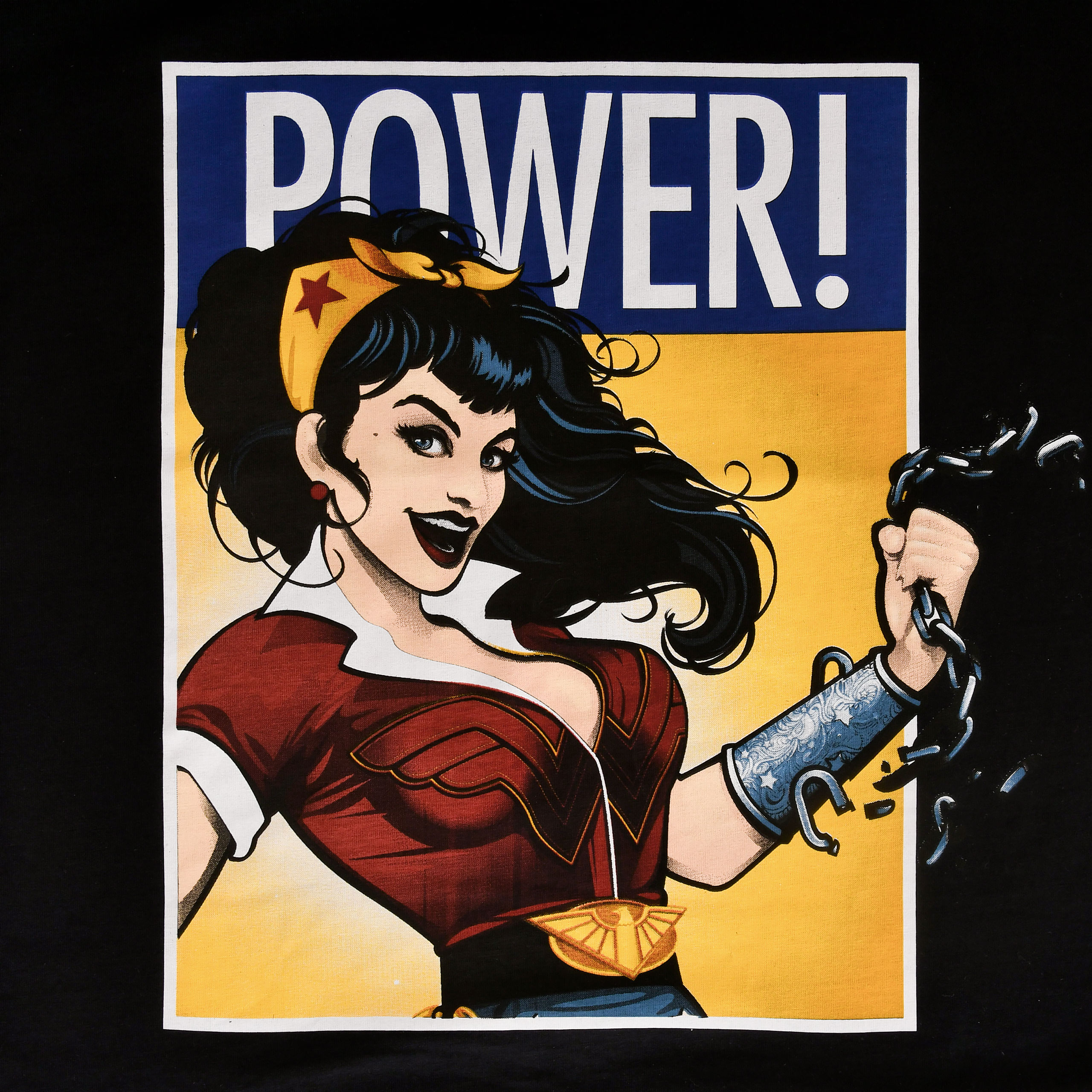 Wonder Woman - We Can Do It! Women's T-Shirt Black