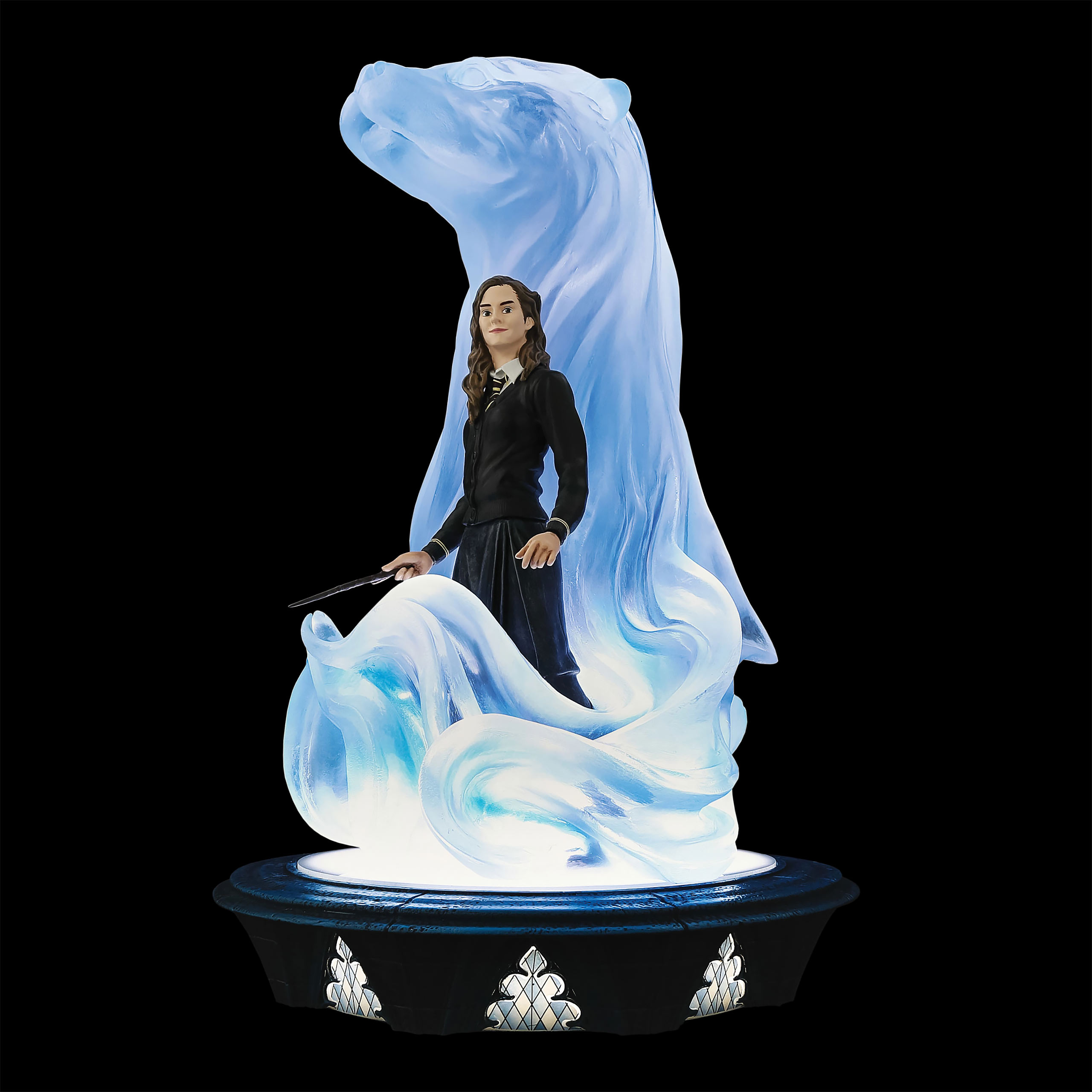 Hermione avec figurine diorama Patronus avec lumière - Harry Potter