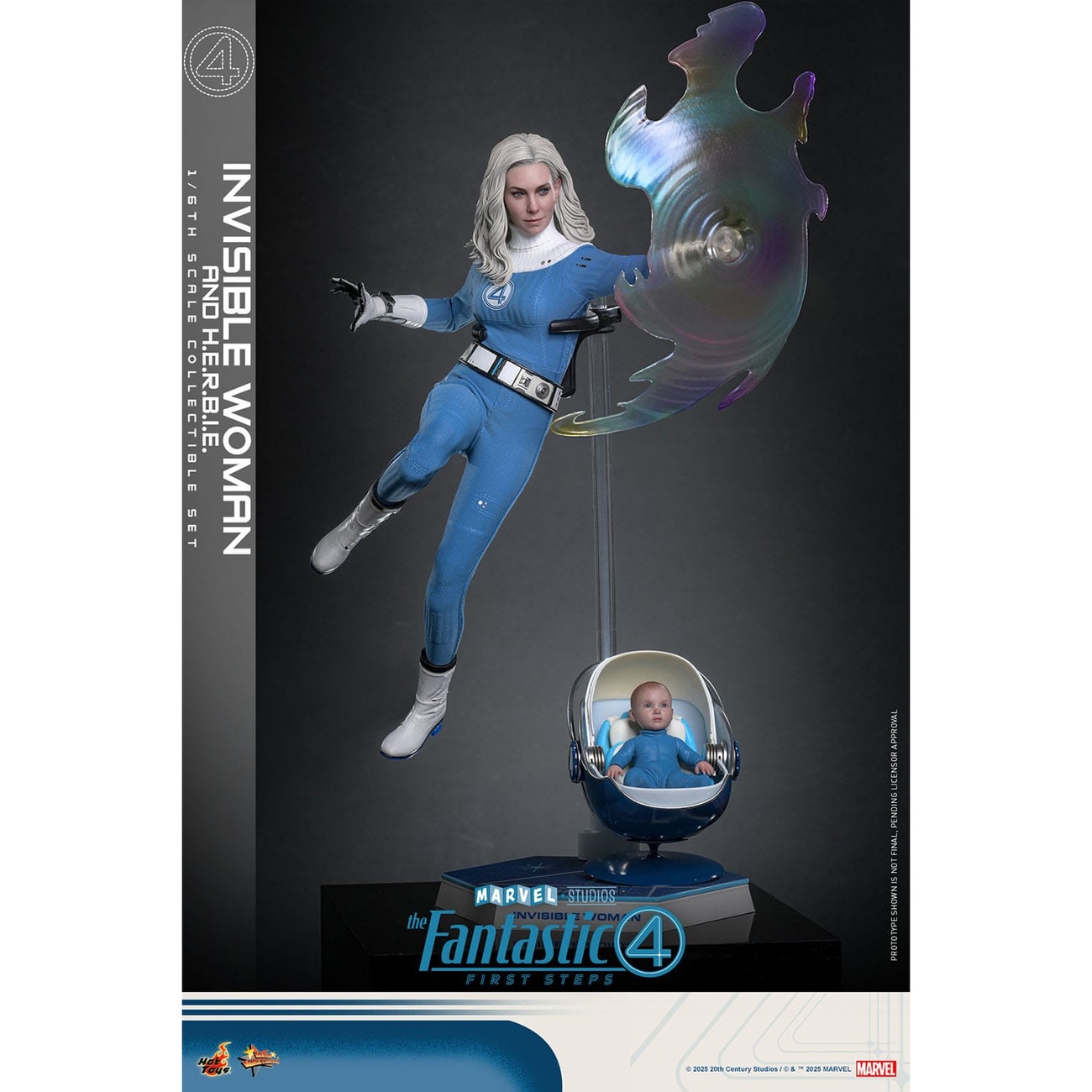 Les Quatre Fantastiques - Invisible Woman & H.E.R.B.I.E. coffret de figurines d’action Masterpiece 1:6