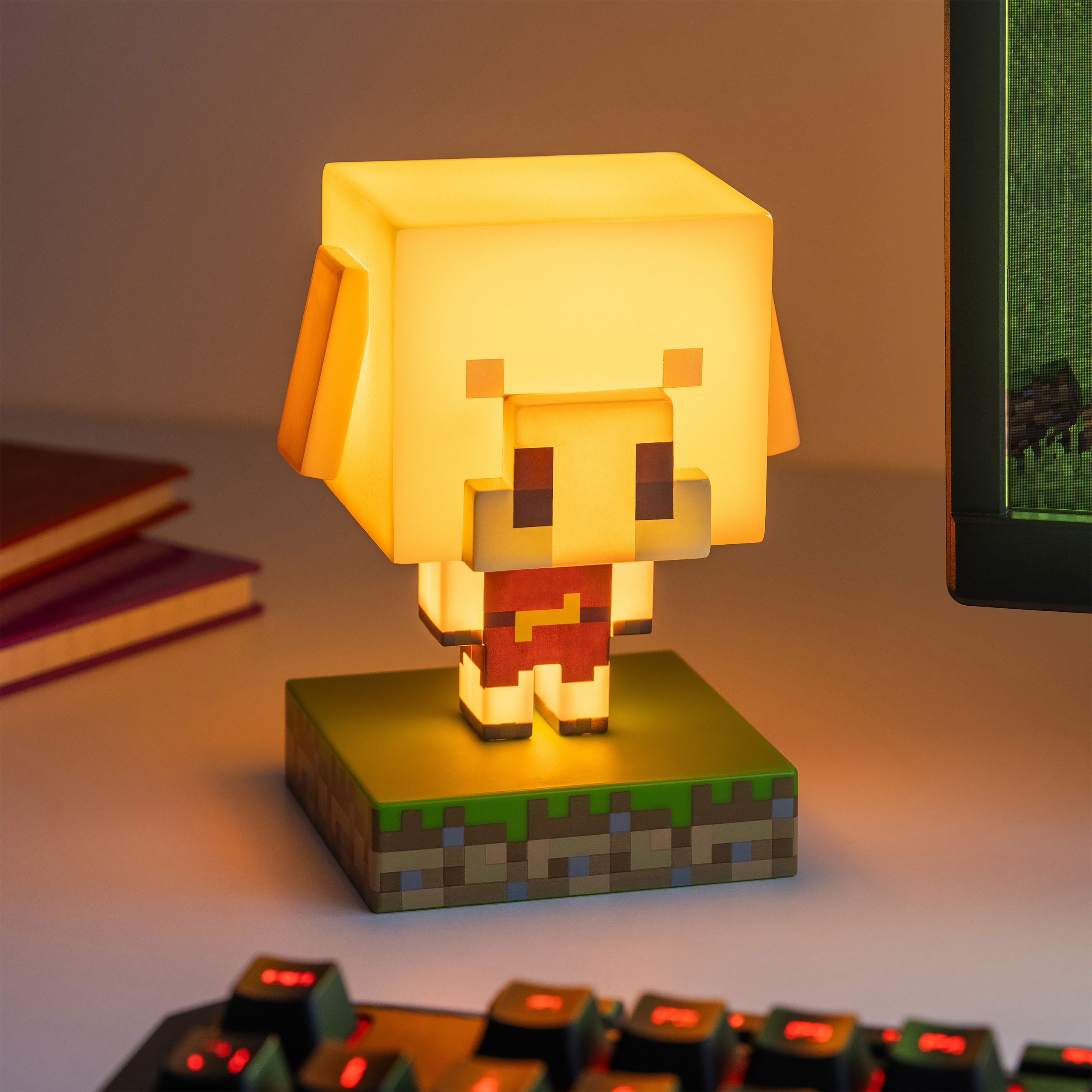 Minecraft - Lampada da tavolo 3D Pig Icons