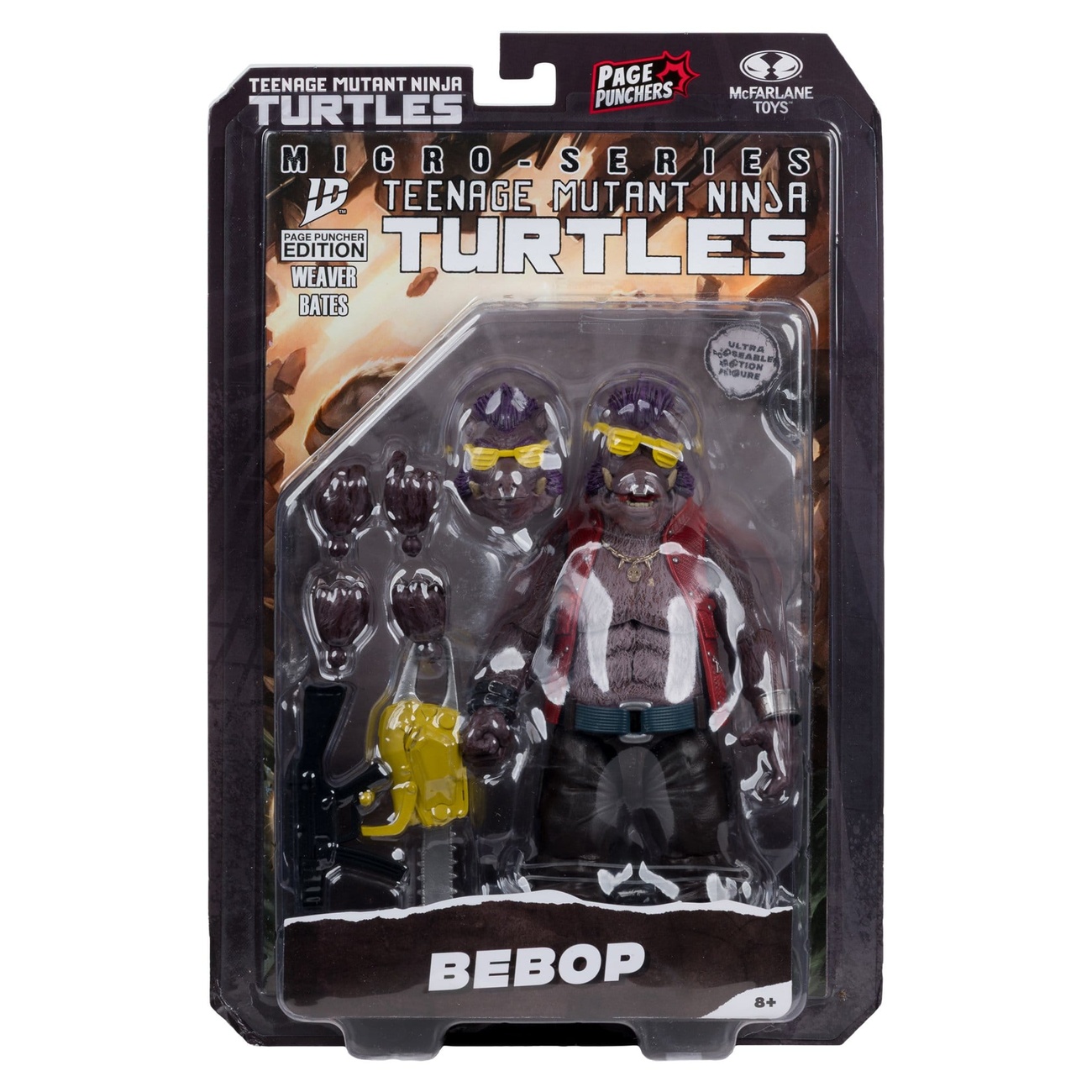 Teenage Mutant Ninja Turtles Page Punchers figurine articulée Bebop 16 cm