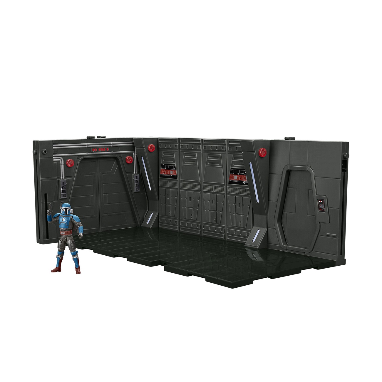 Star Wars: The Mandalorian Vintage Collection Moff Gideons Imperial Light Cruiser Hallway met Mandalorian Privateer Act