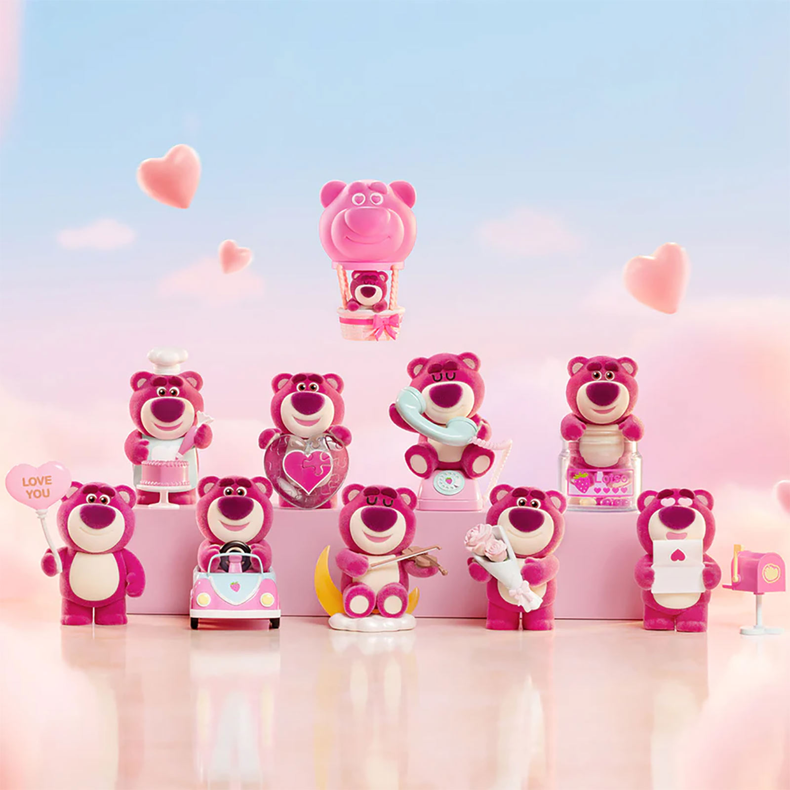 Disney - Lotso Wondrous Rendezvous Series POP MART Mystery Figures 9-Pack Display