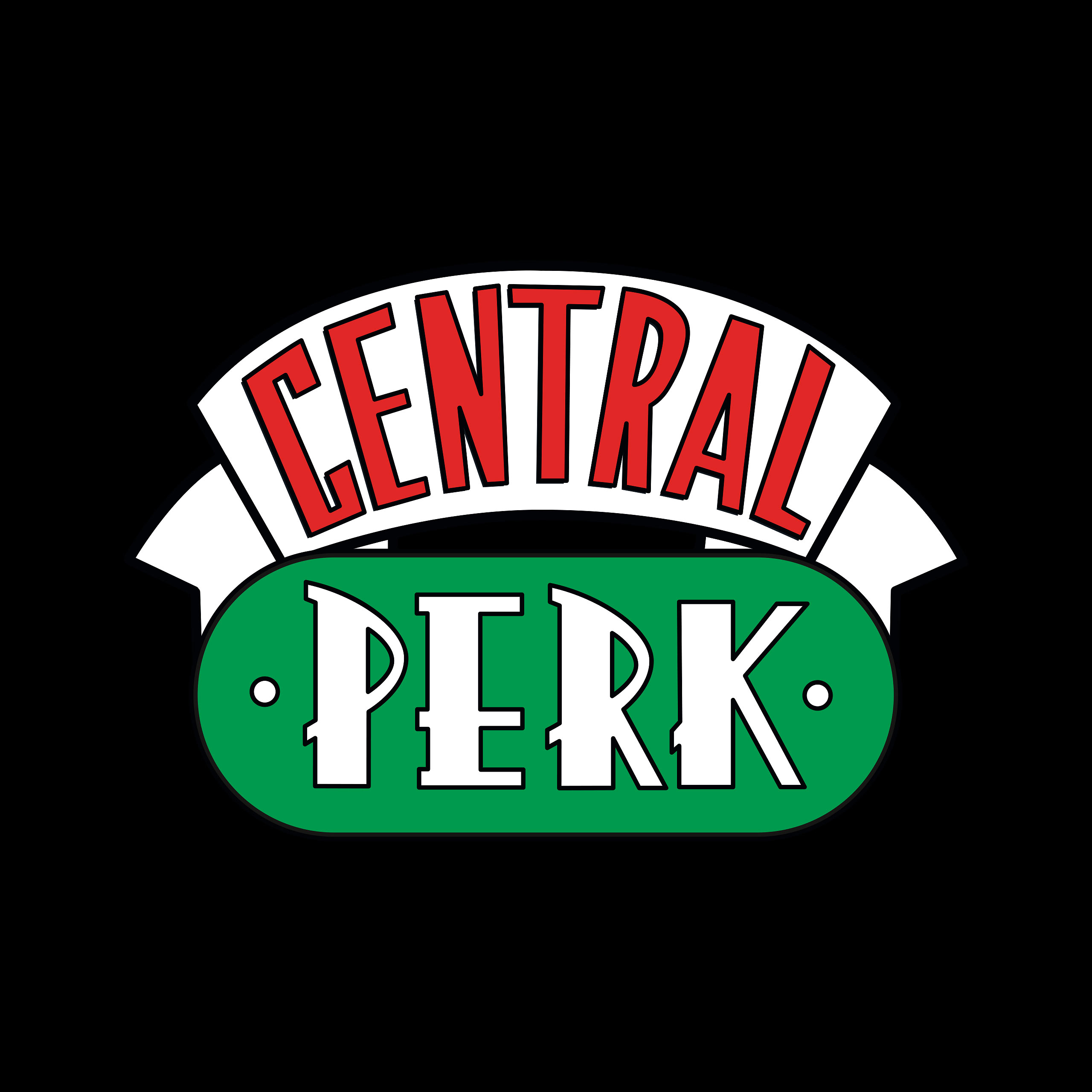 Friends - Central Perk Logo T-Shirt black