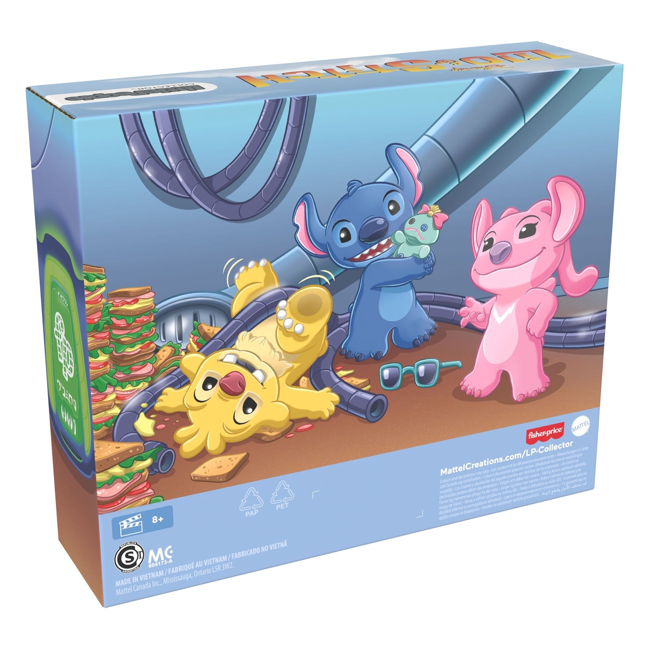 Lilo & Stitch Little People Collector minifiguren 3-pack Stitch & The Cousins 7 cm