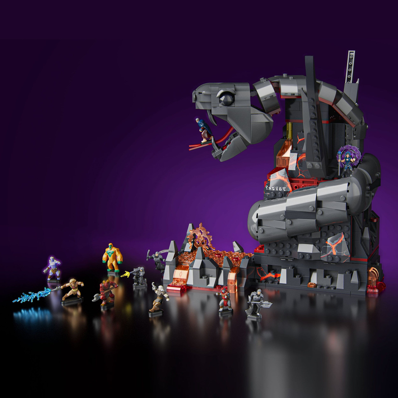 Masters of the Universe Mattel Brick Shop Set de construcción Snake Mountain