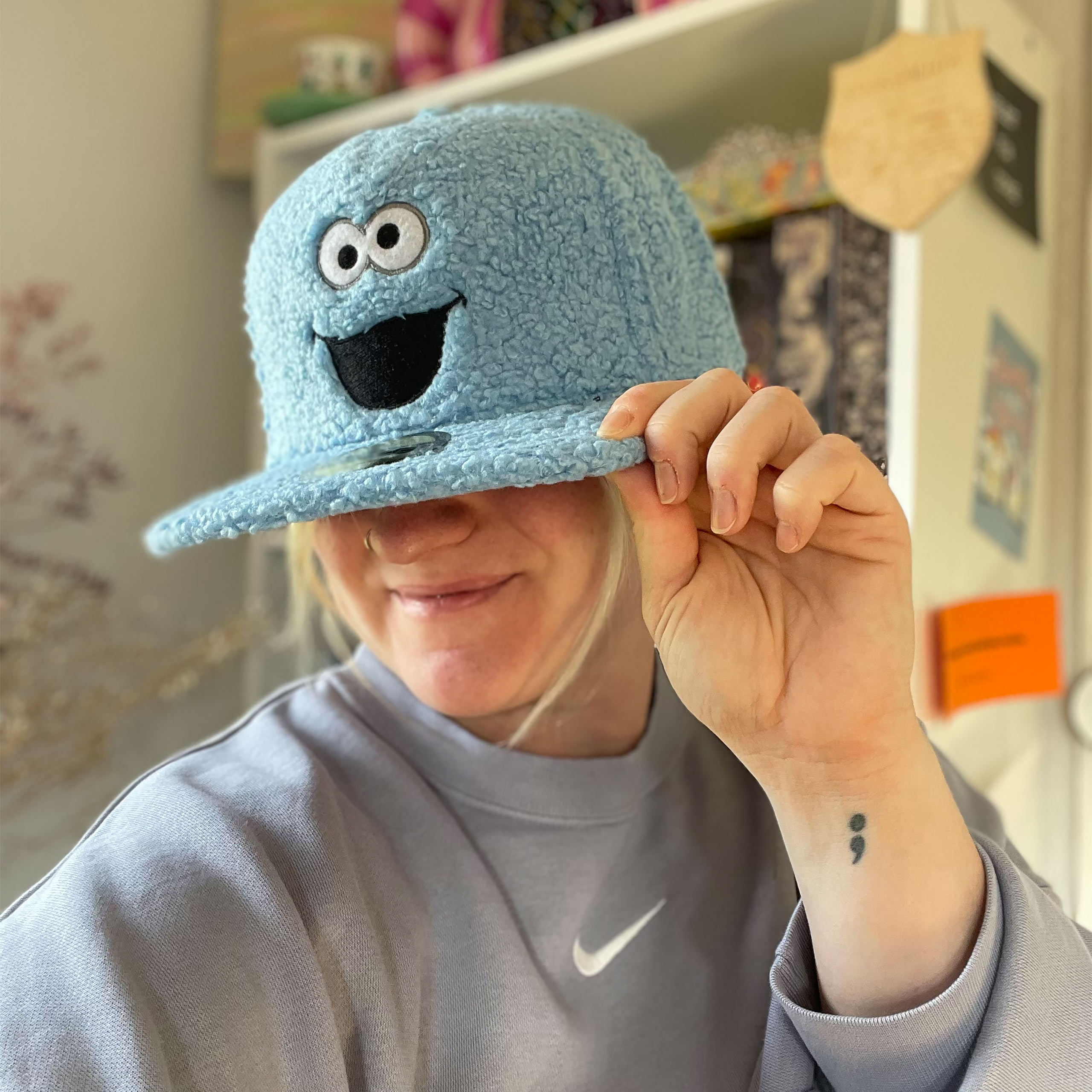 Cookie Monster Snapback Cap - Sesame Street