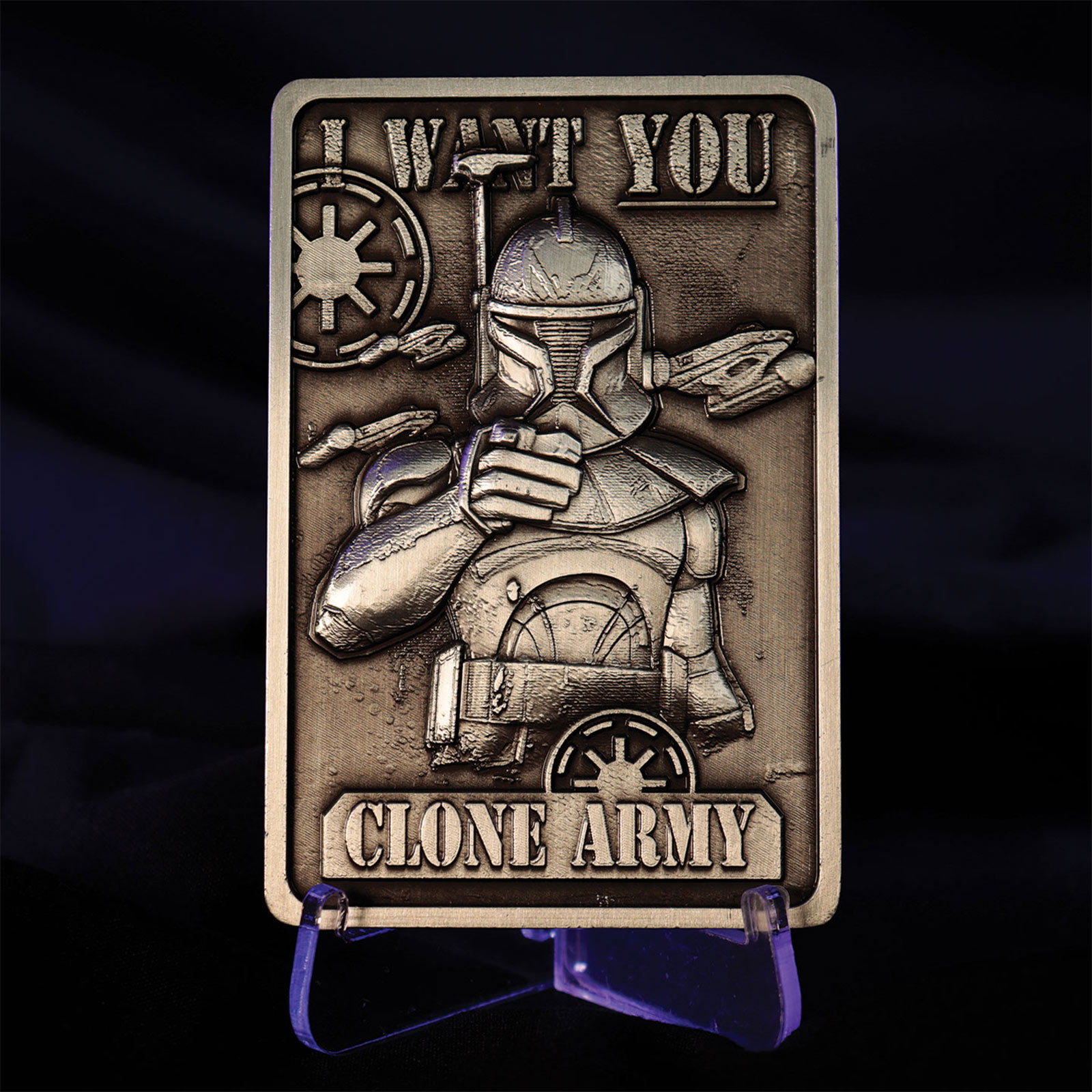 Star Wars - Réplique en métal de l'armée des clones Captain Rex Édition Limitée