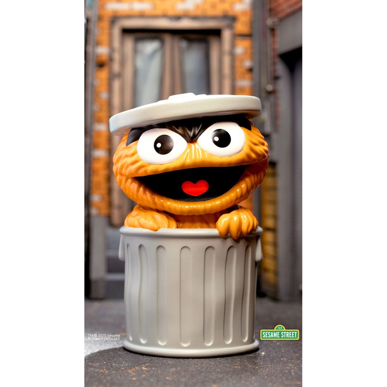 Sesame Street FUN! FUN! Soft Vinyl Figure Oscar the Grouch (Orange) 13 cm
