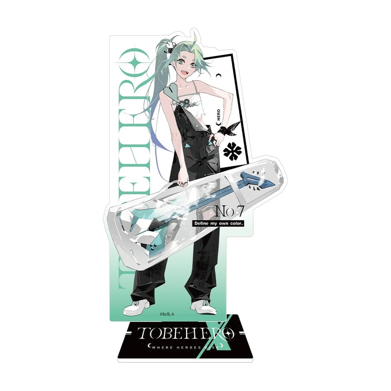 To Be Hero X Soporte acrilico Hero Show Series Lucky Cyan 17 cm