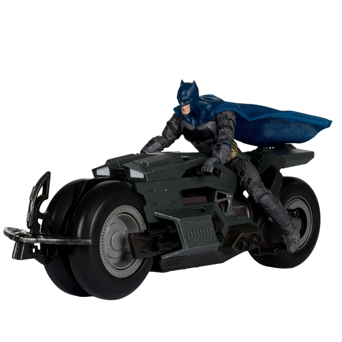 The Flash DC Multiverse Véhicule Batcycle avec Batman