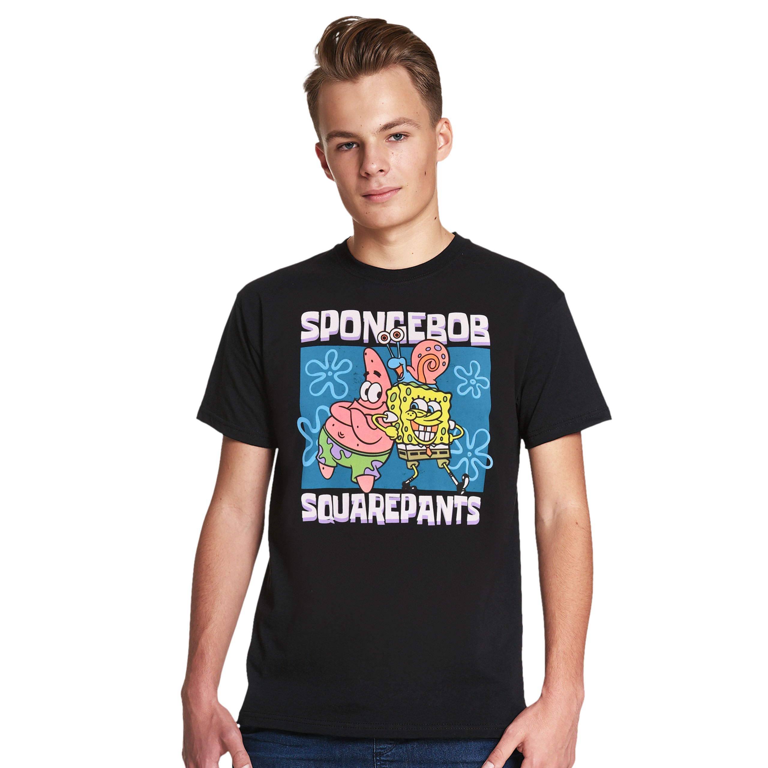 SpongeBob - Vrienden T-shirt zwart