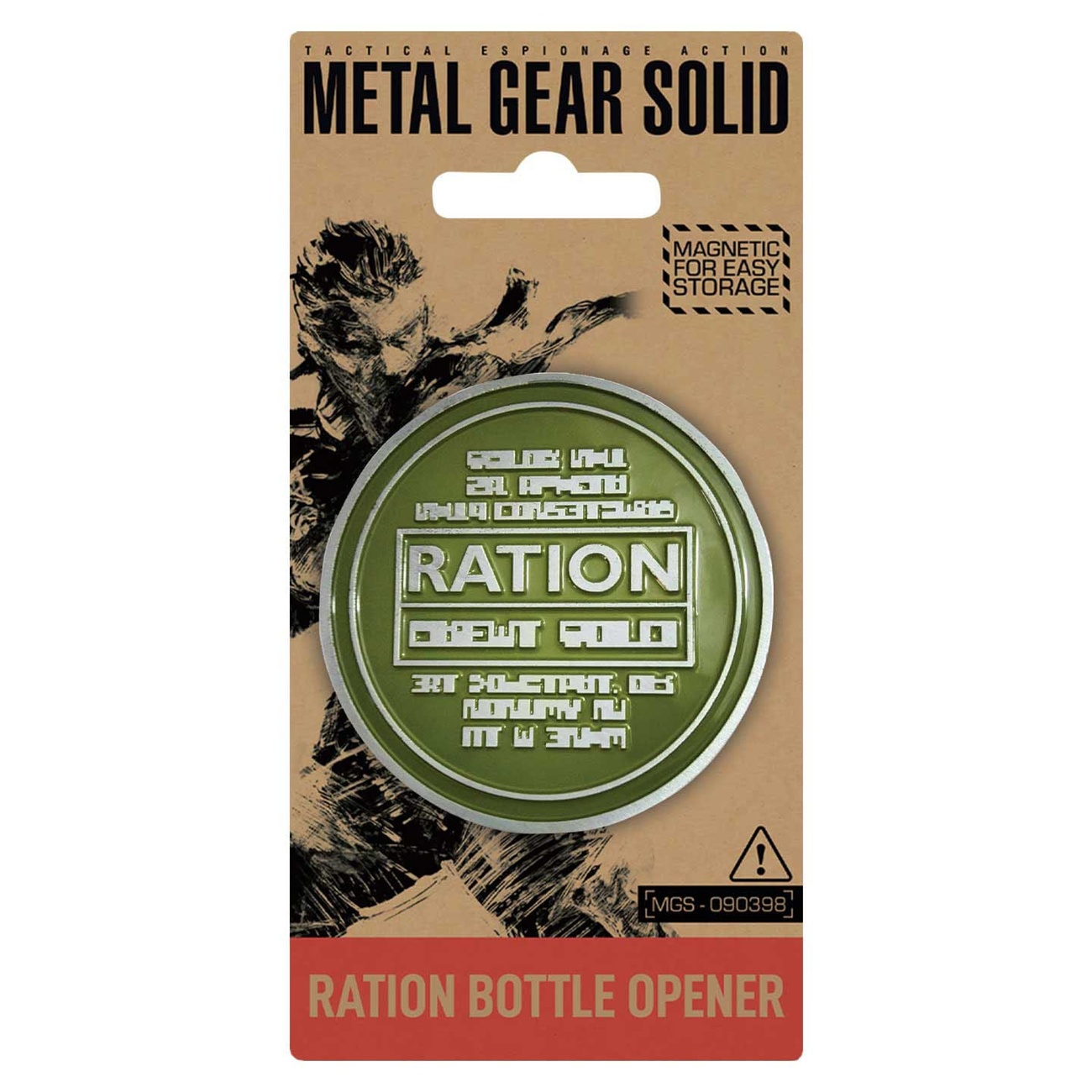 Metal Gear Solid Flessenopener Solid Ration 8 cm
