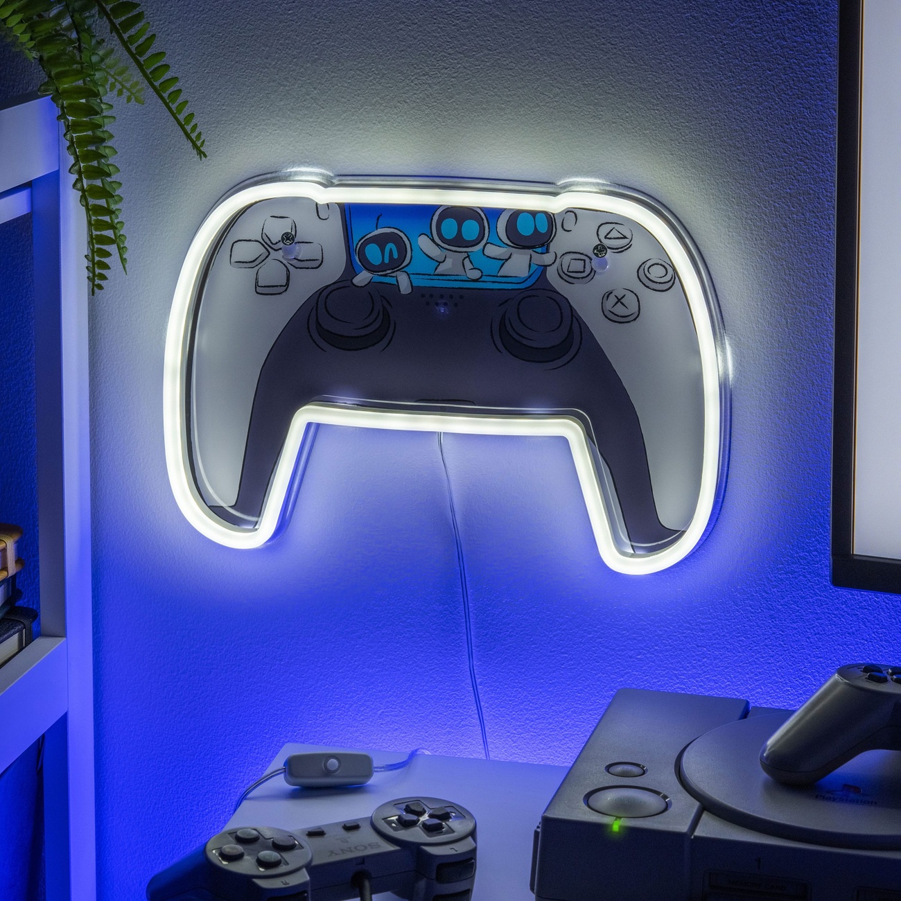 Aplique de pared LED neón Astro Bot
