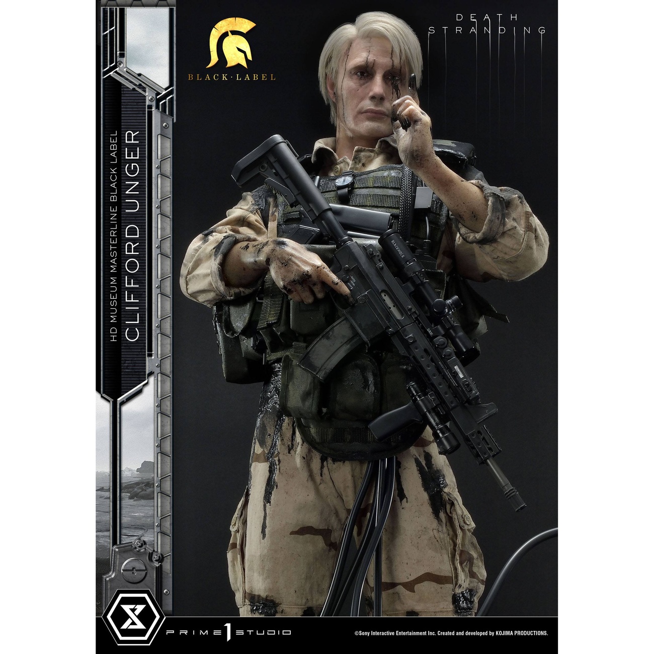 Death Stranding Statue 1/2 Clifford Unger Black Label 103 cm