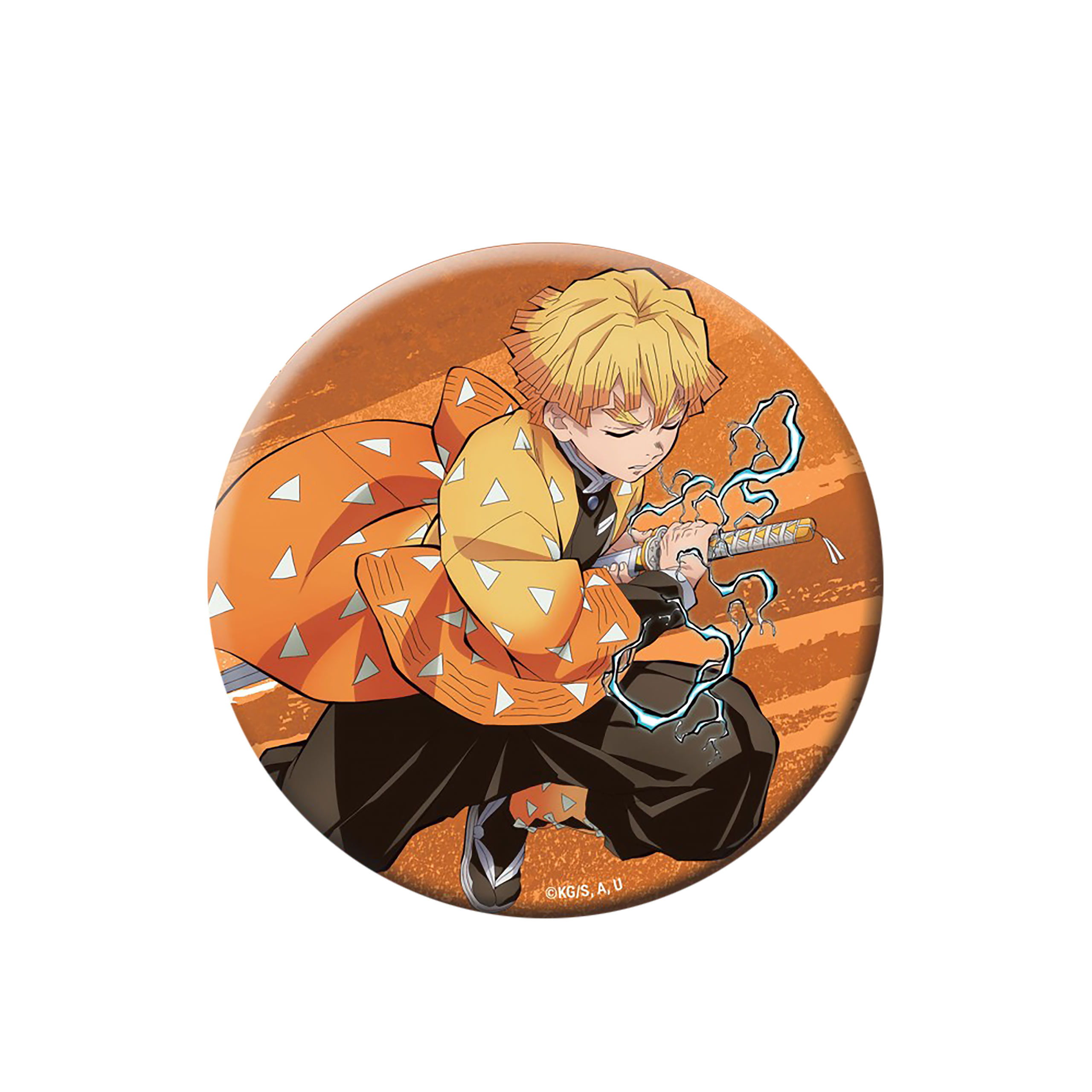 Demon Slayer - Zenitsu Agatsuma Button