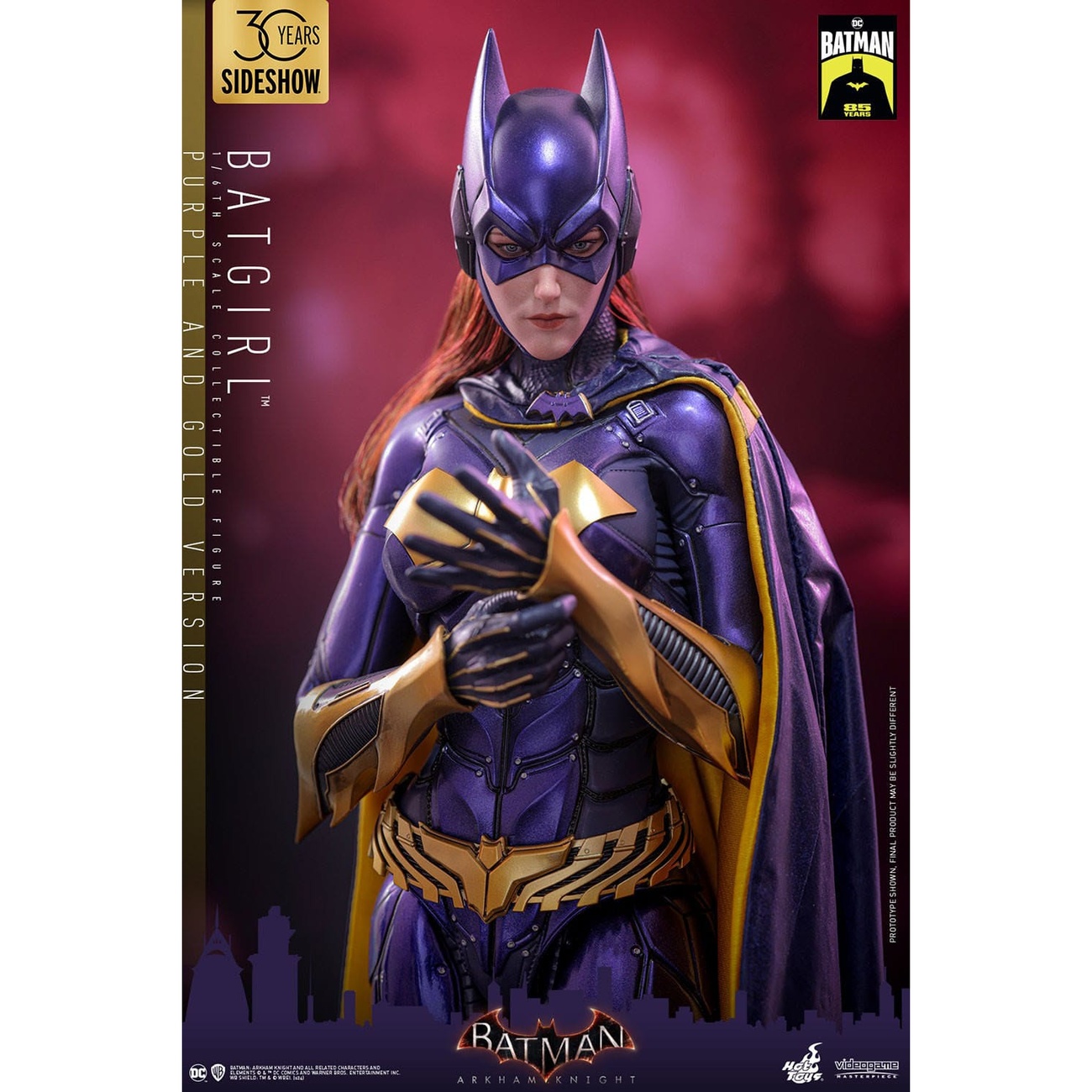 Batman Arkham Knight Videogame Masterpiece action figure 1/6 Batgirl (Purple and Gold Version) Exclusive 30 cm