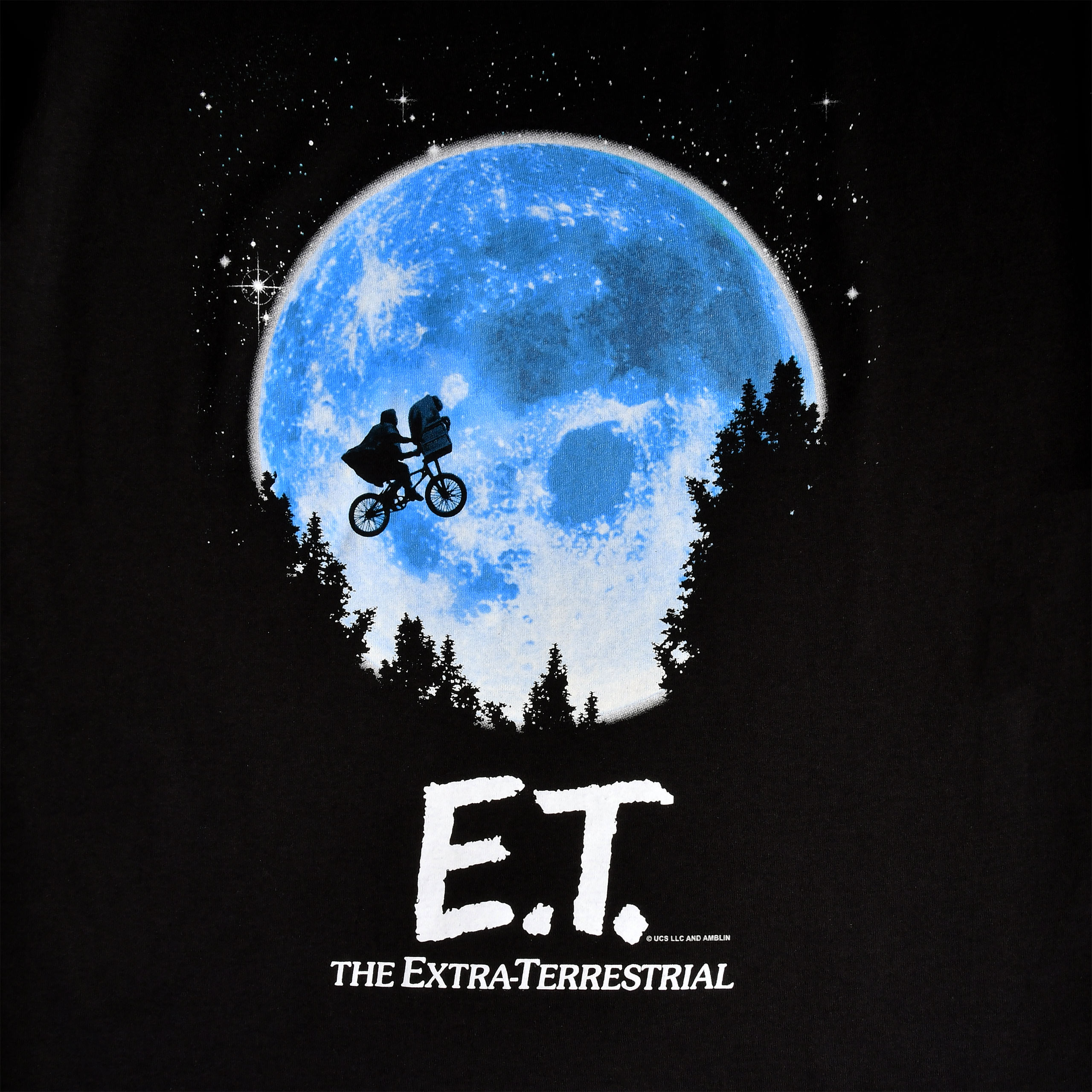 E.T. - Moon Glow in the Dark T-Shirt black