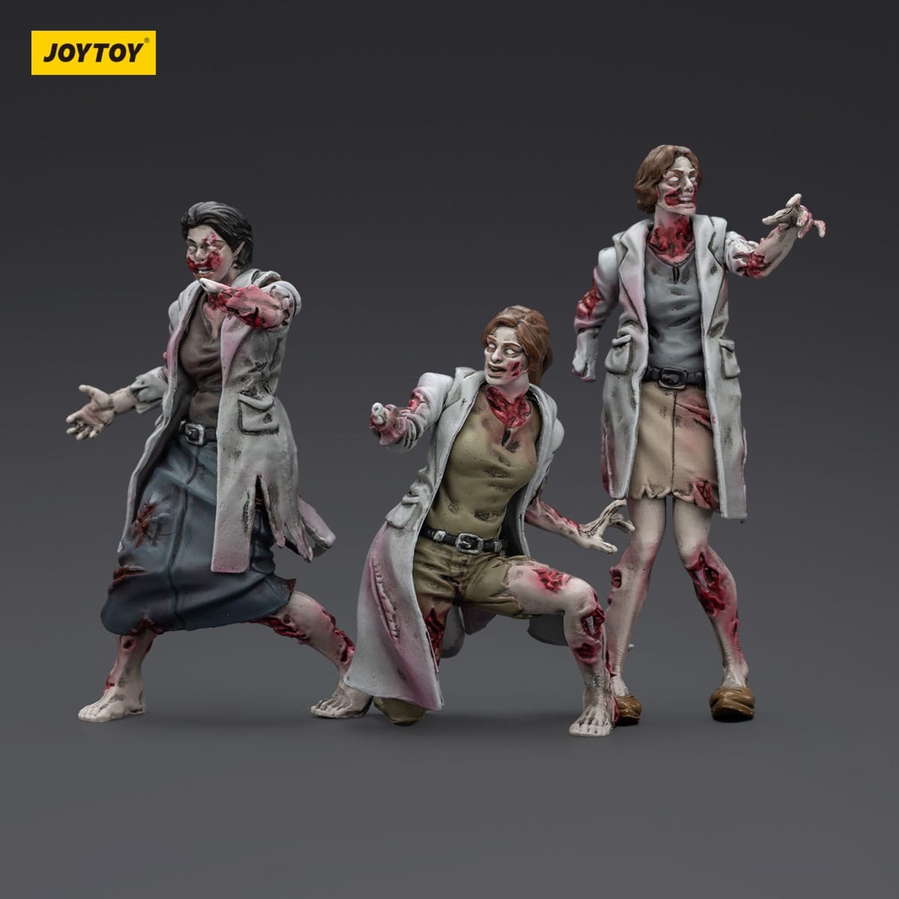 Zombie Dark Source actionfigurer 3-pack Medics 8 cm