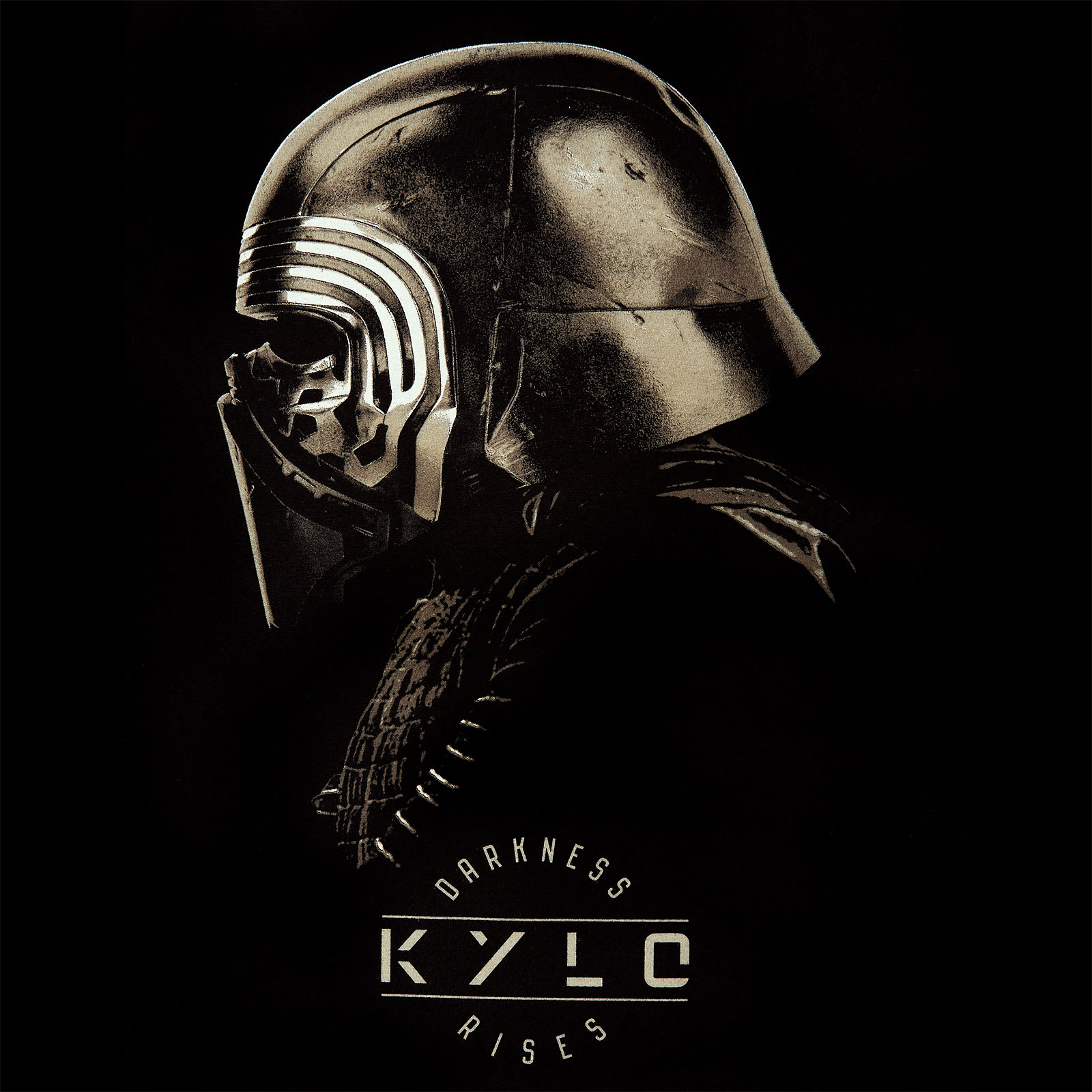 Star Wars - T-shirt profil Kylo Ren noir