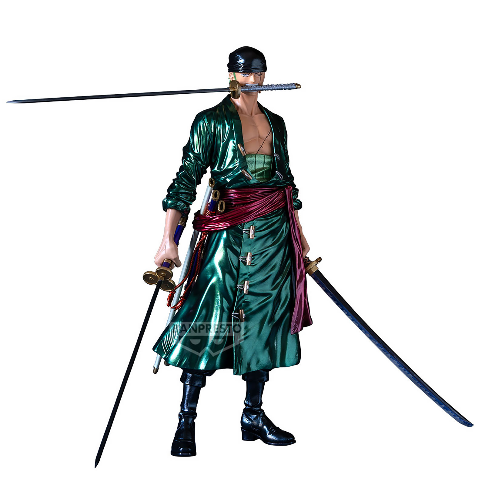 One Piece - Roronoa Zoro Figura Premium Versione Metallica