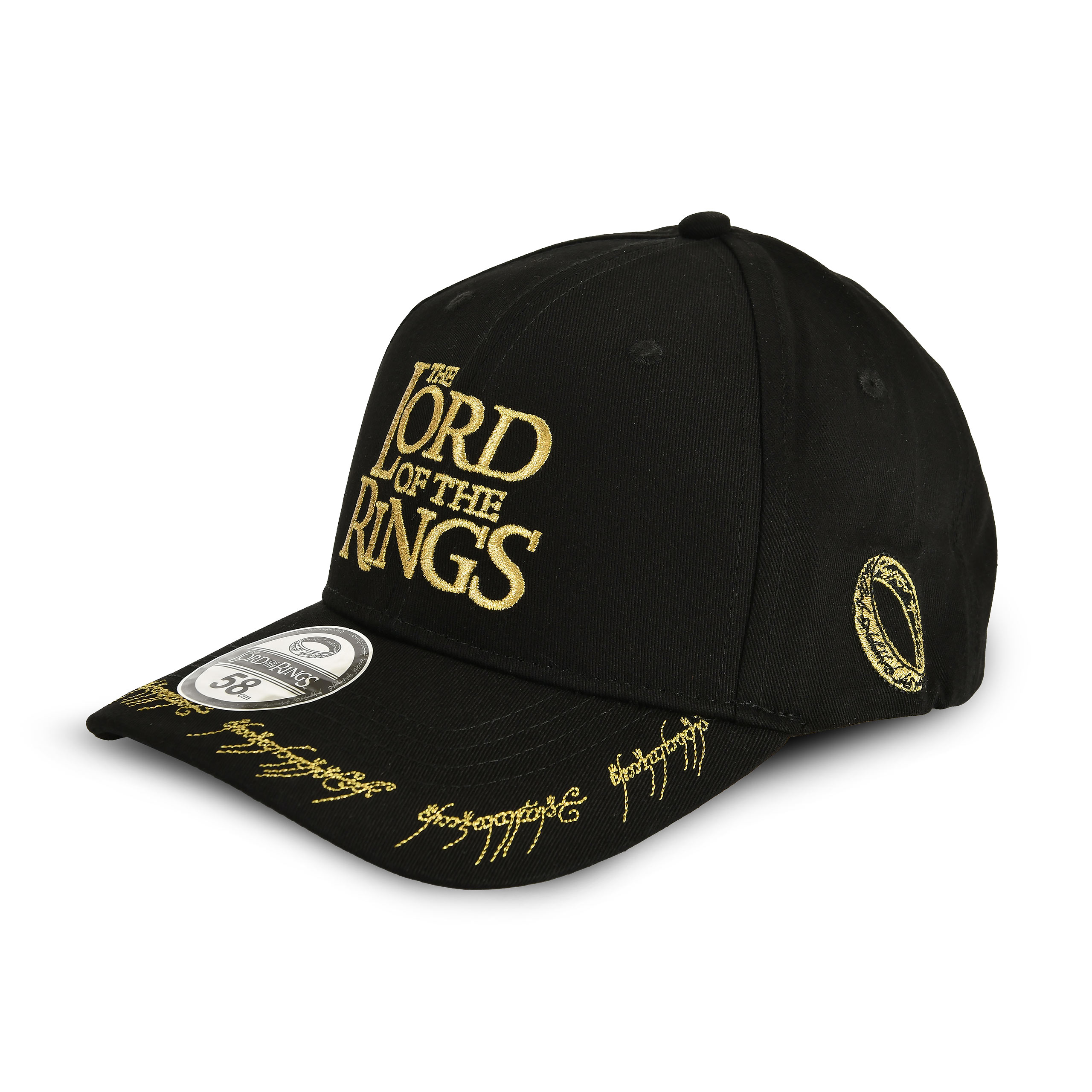 Señor de los Anillos - Gorra de béisbol El Un Anillo Negro