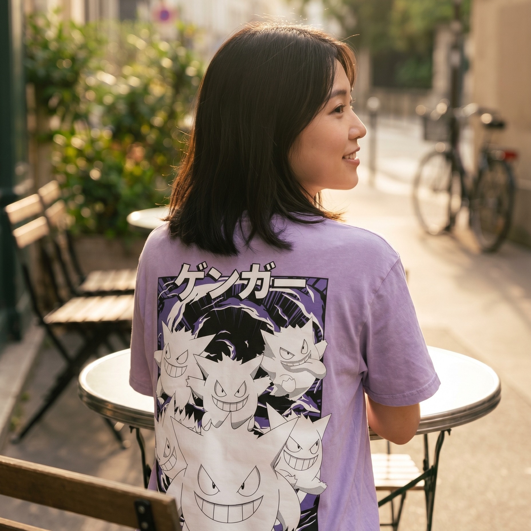 Pokemon - Koszulka Gengar Katakana Vintage