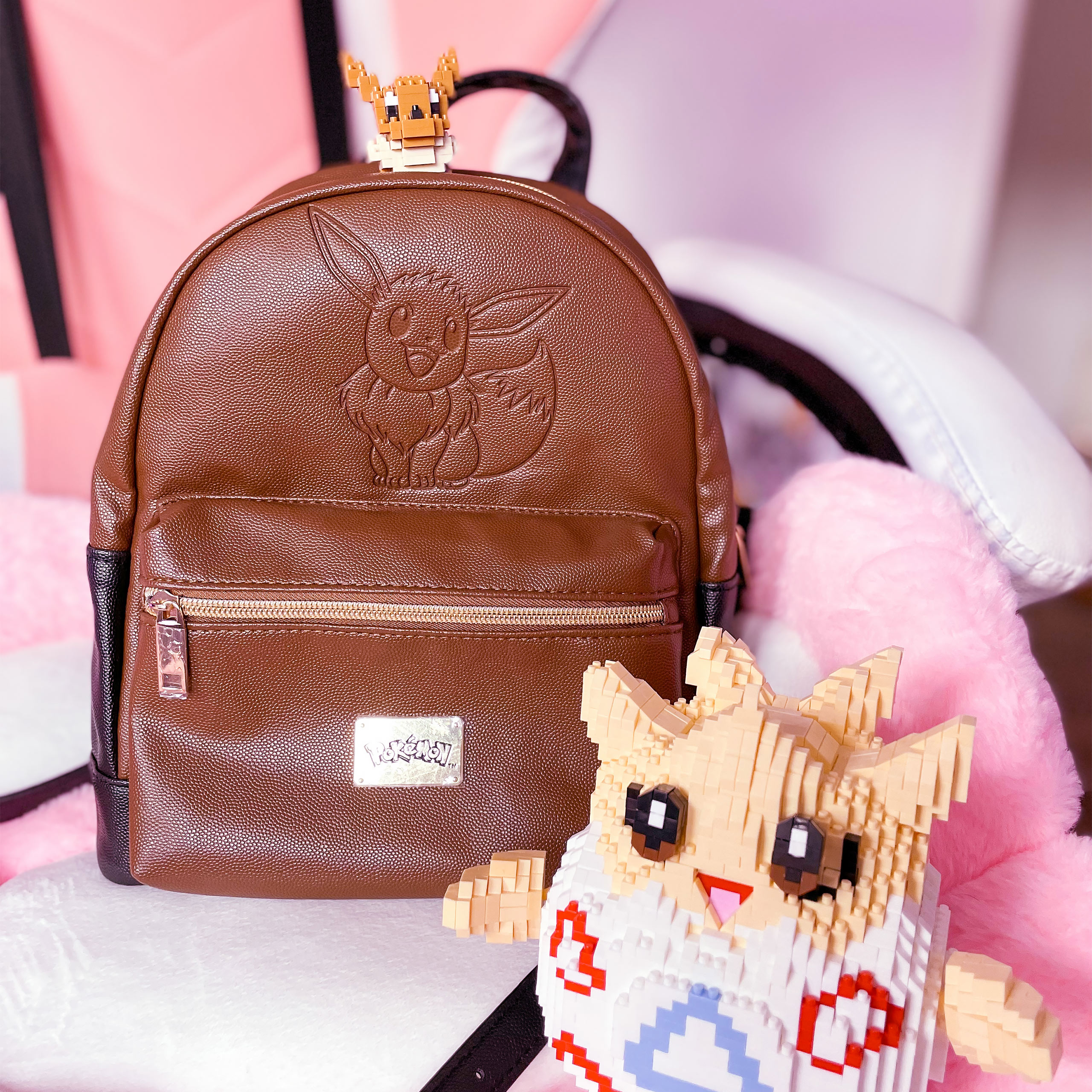 Pokemon - Mini sac à dos Eevee marron