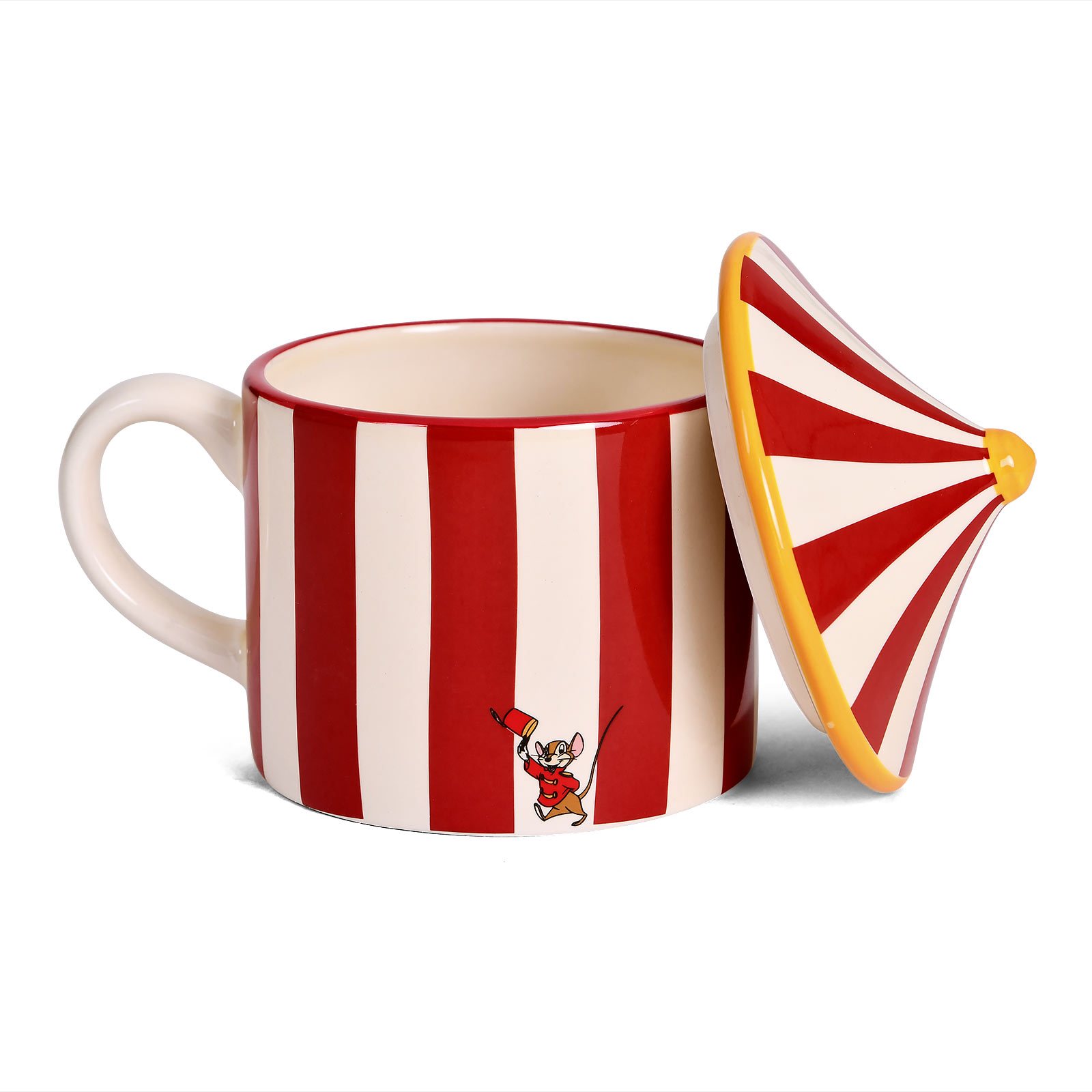 Dumbo - Zirkuszelt 3D Tasse mit Deckel