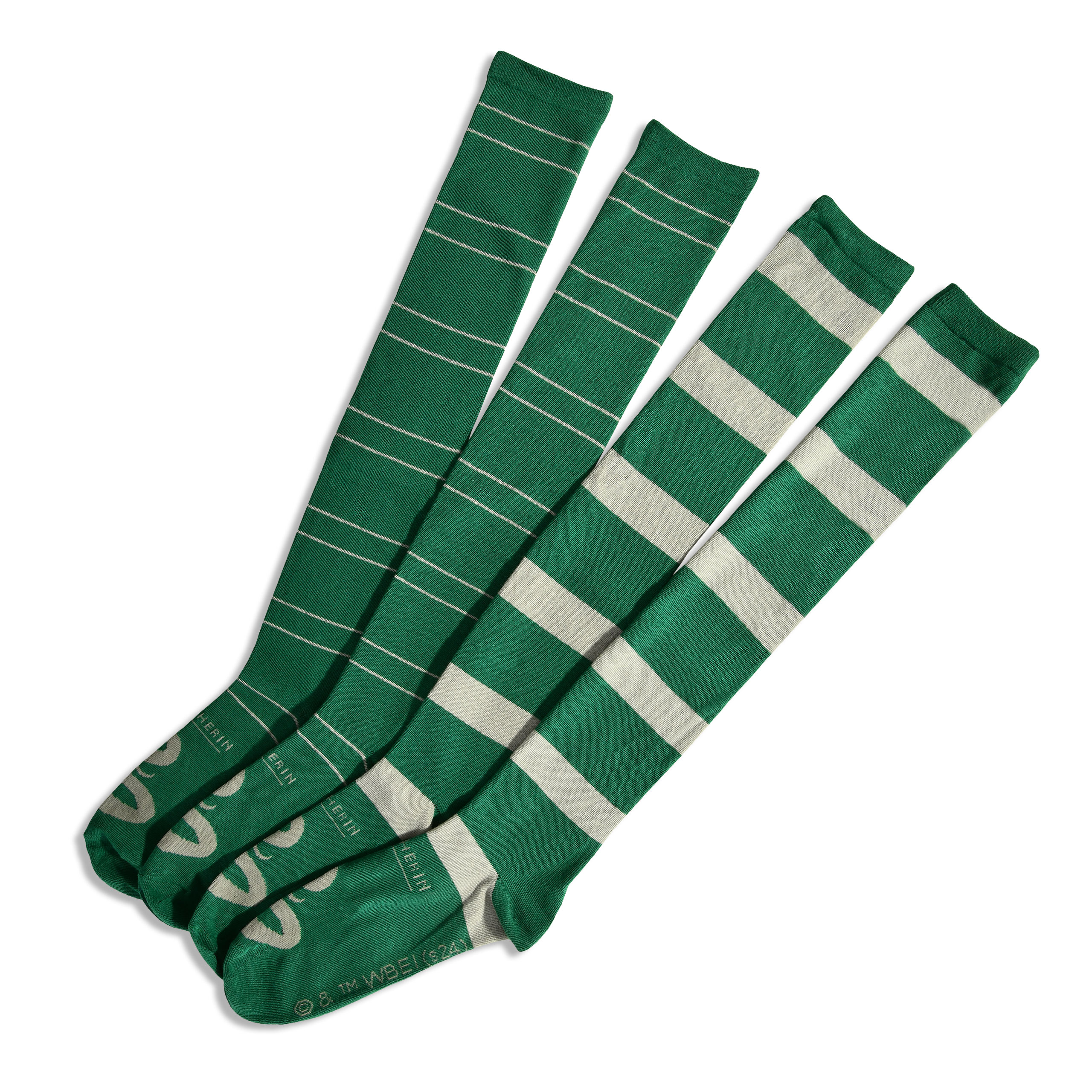 Harry Potter - Calcetines Altos Slytherin Pack de 2