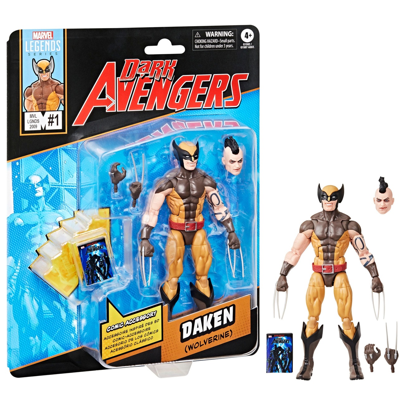 Dark Avengers Marvel Legends actionfigur Daken (Wolverine) 15 cm