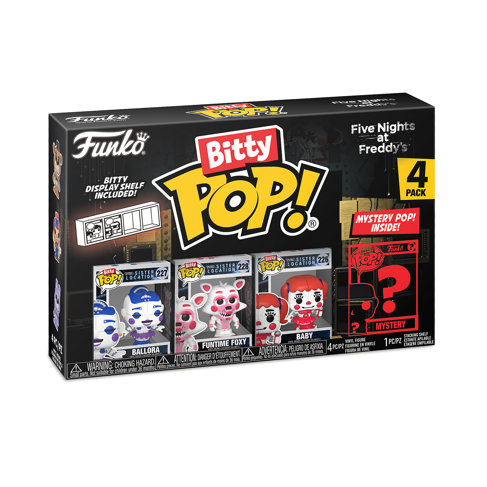 Five Nights at Freddys - Funko Bitty Pop Set de 4 Figuras Serie 1