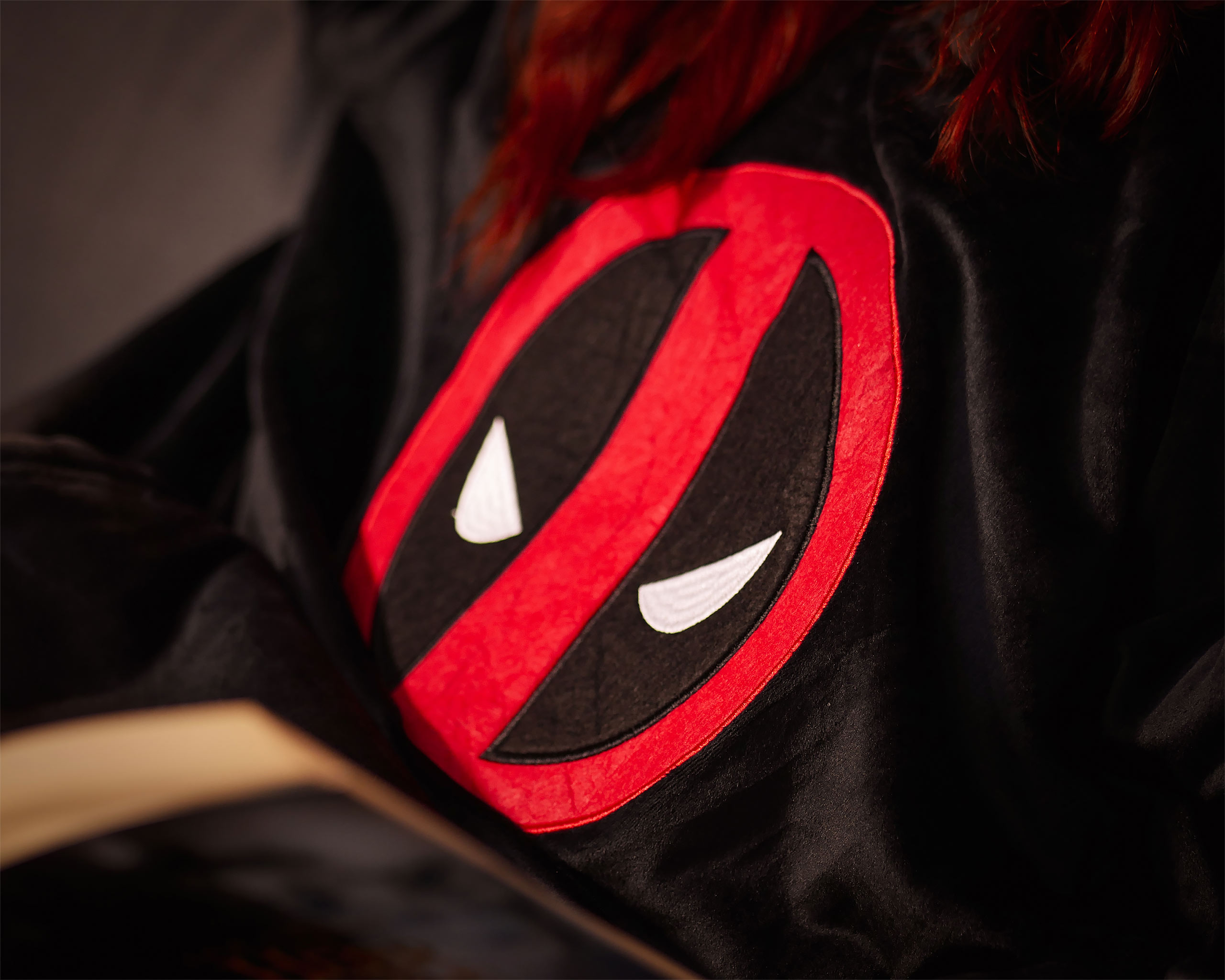 Deadpool - Logo Oversize Pull Doudou noir