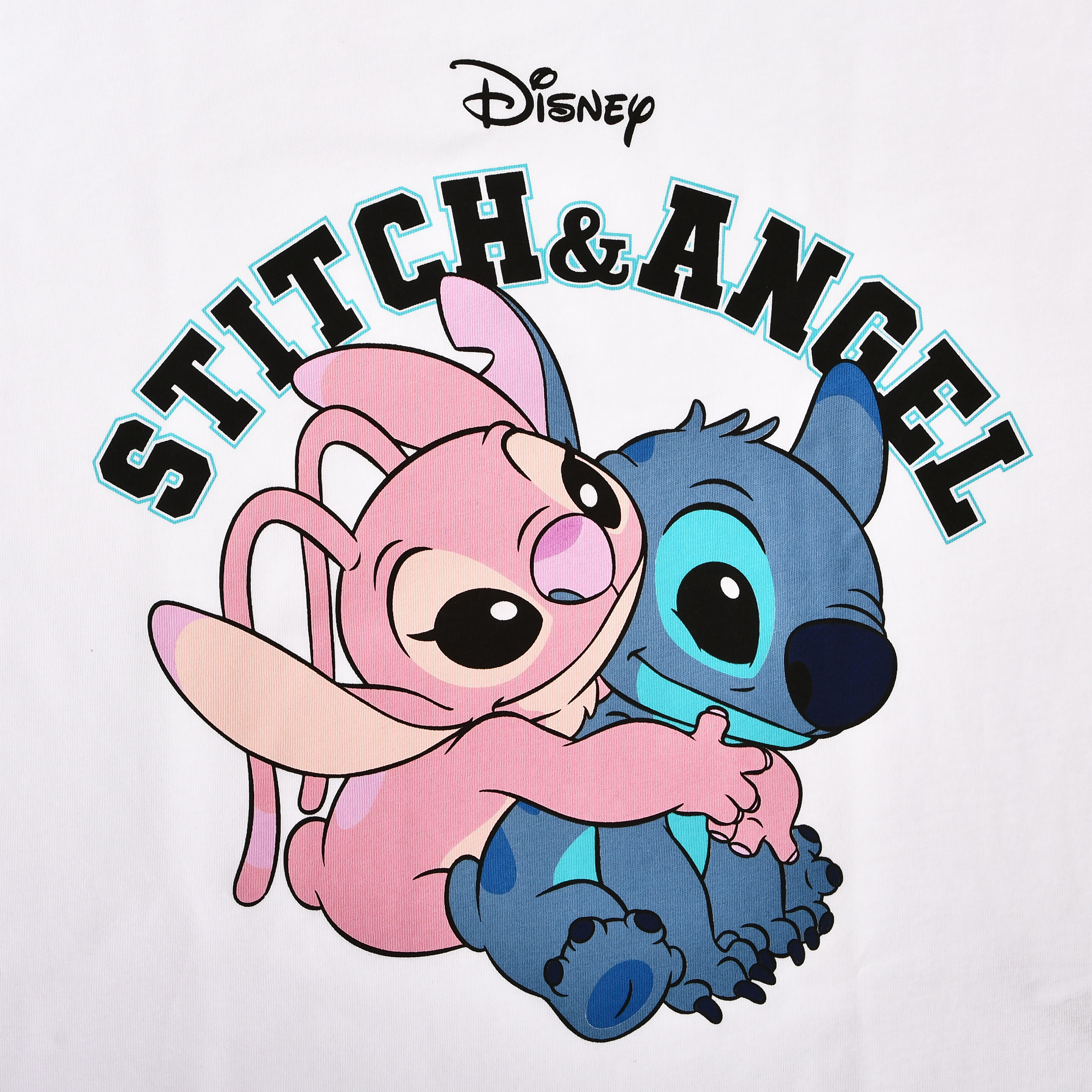 Lilo & Stitch - Angel & Stitch Dames T-shirt Wit