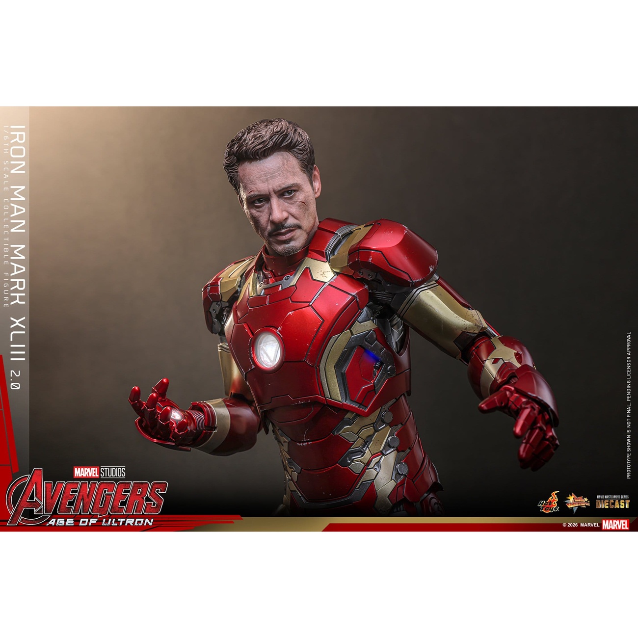 Vengadores: La Era de Ultrón - Iron Man Mark XLIII Masterpiece Diecast figura de acción 1:6