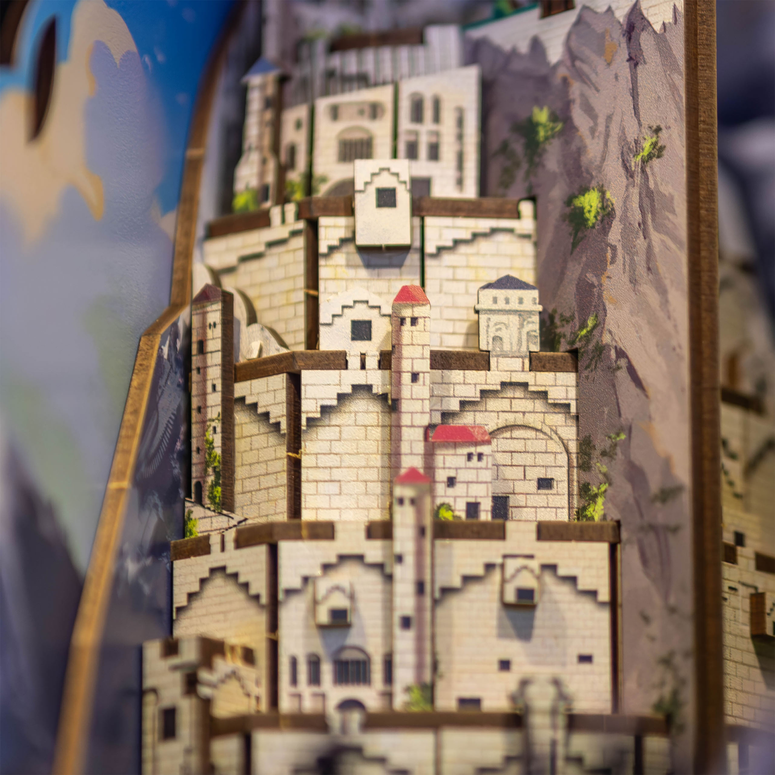 Il Signore degli Anelli - Minas Tirith Book Nook kit modello in legno