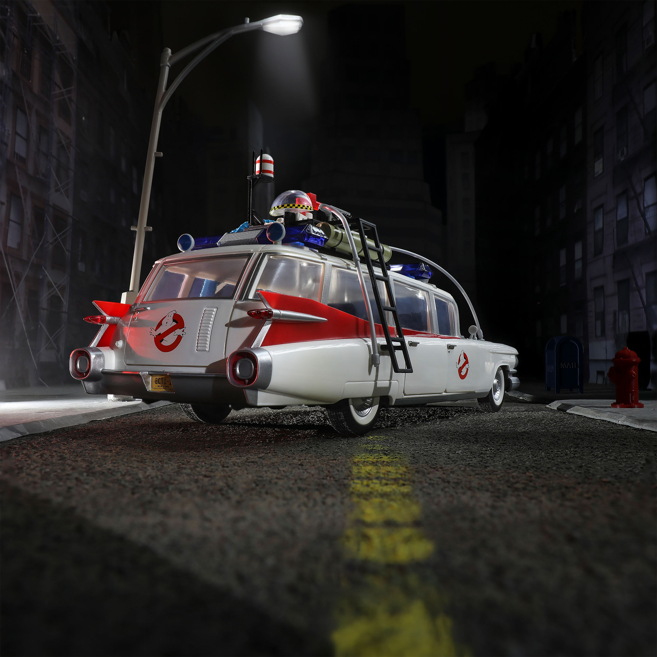 Ghostbusters - Ecto-1 Actionfiguren Set 40th Anniversary