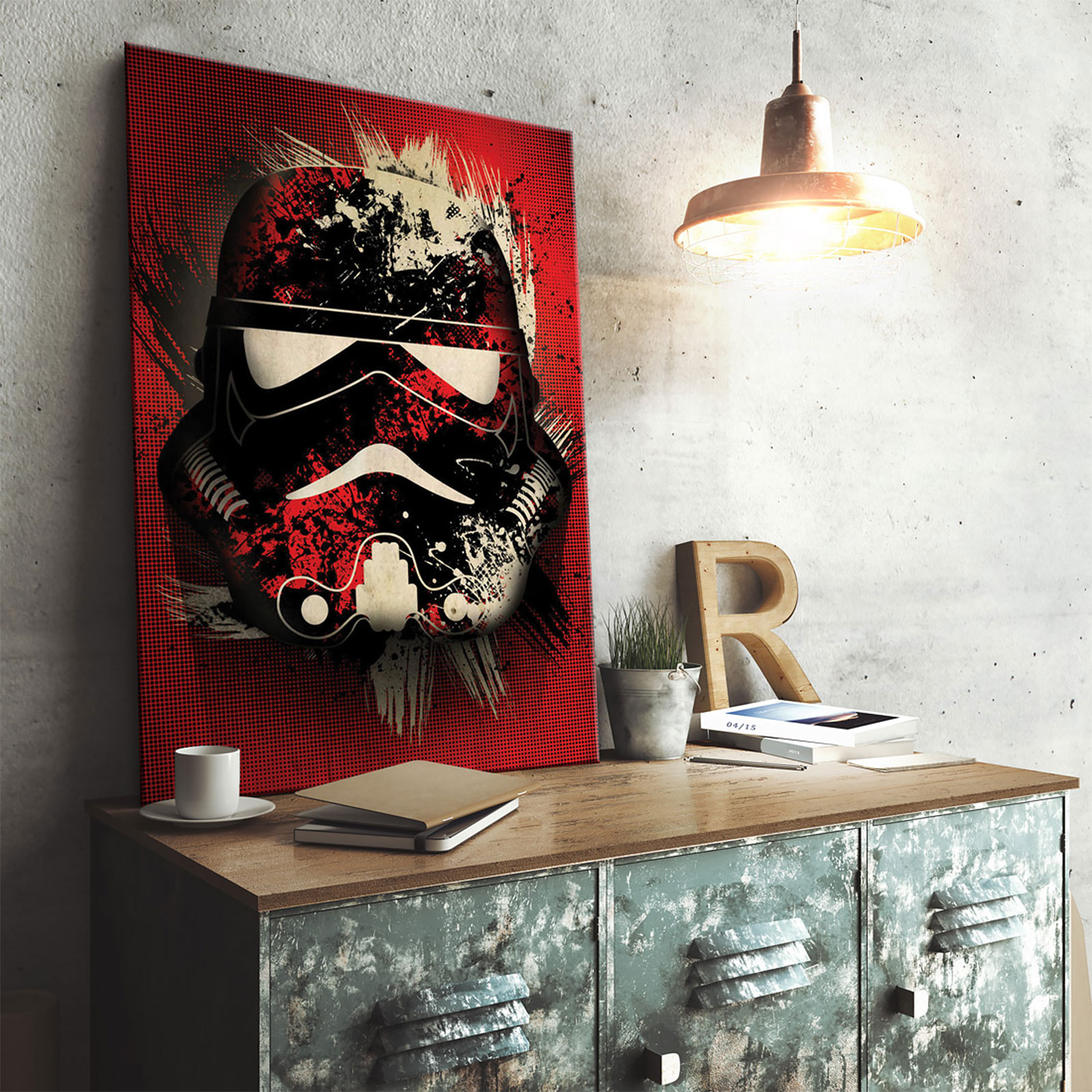 Star Wars - Poster métallique éclaboussé de Stormtrooper